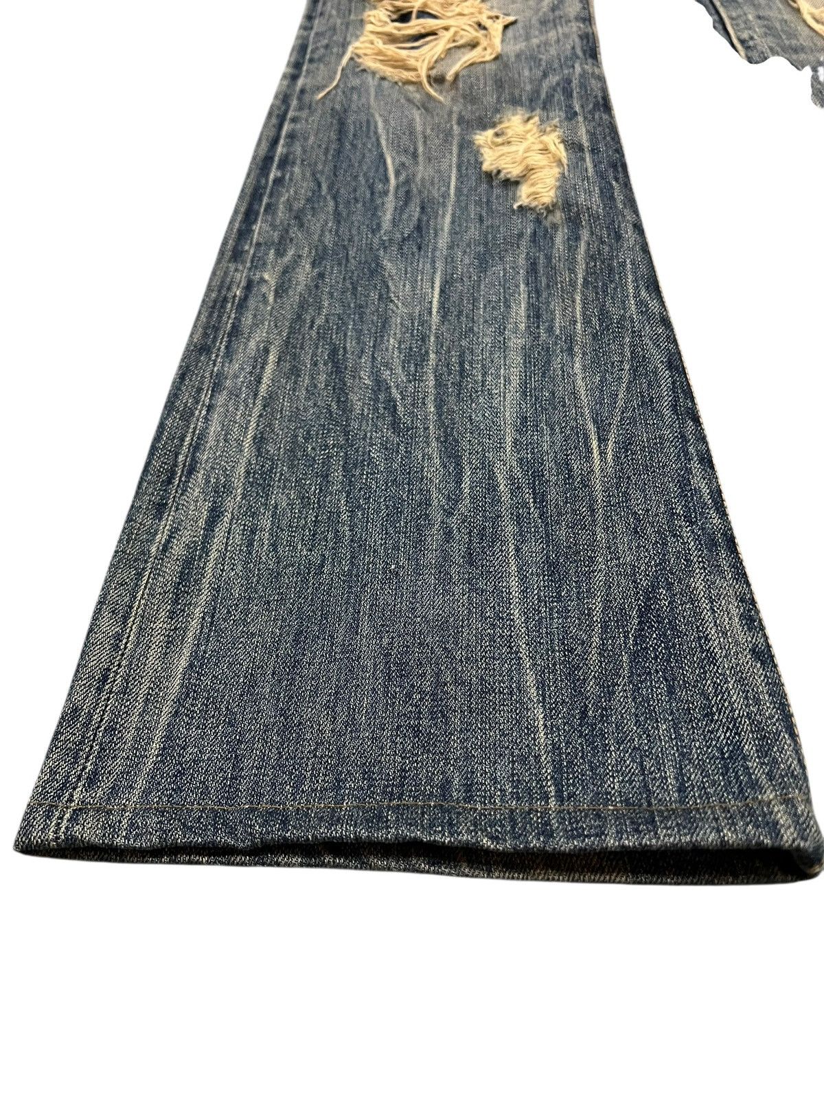 Japanese Brand 💥Flare💥G.O.A Distressed Mud Wash Like Tornado Mart Jean Size US 28 / EU 44 - 5 Thumbnail
