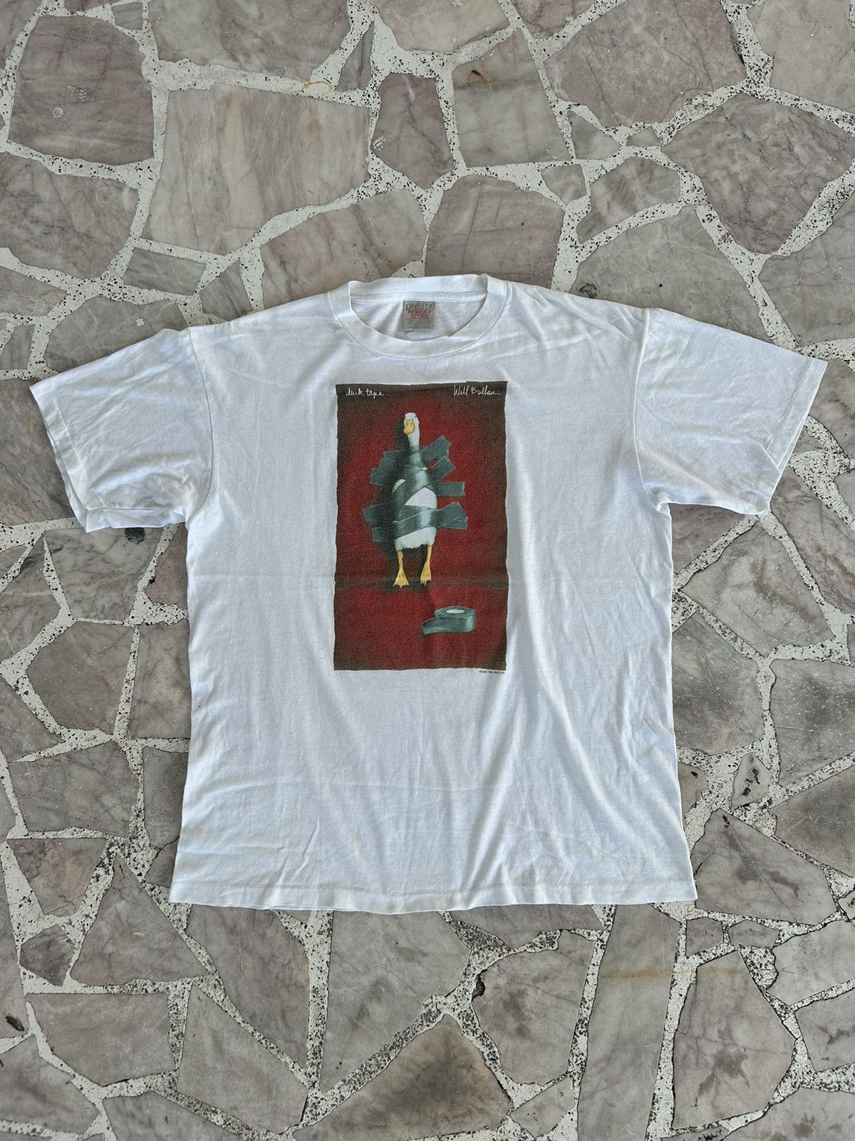 Vintage Ductape by will bullas art tee vintage Size US L / EU 52-54 / 3 - 1 Thumbnail