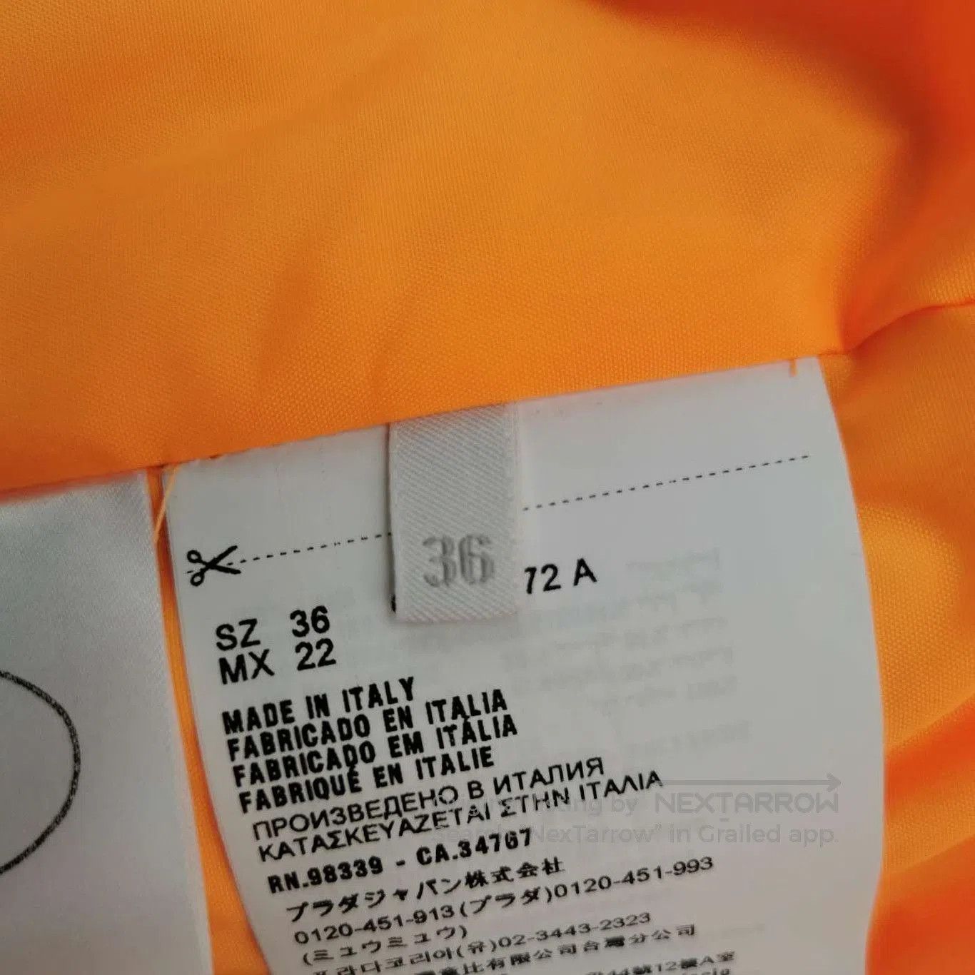 Prada Prada Wool Colorblock Logo Cotton Jacket . Size XS / US 0-2 / IT 36-38 - 5 Thumbnail