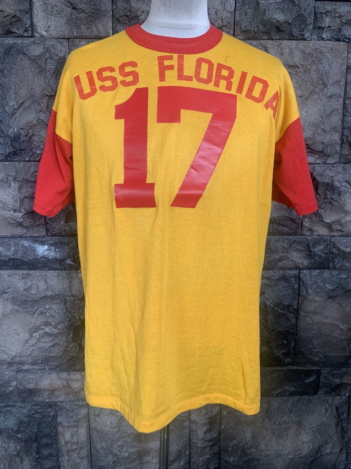 Vintage Vintage 60s Durack USS Florida Jersey Size US XL / EU 56 / 4 - 1 Thumbnail