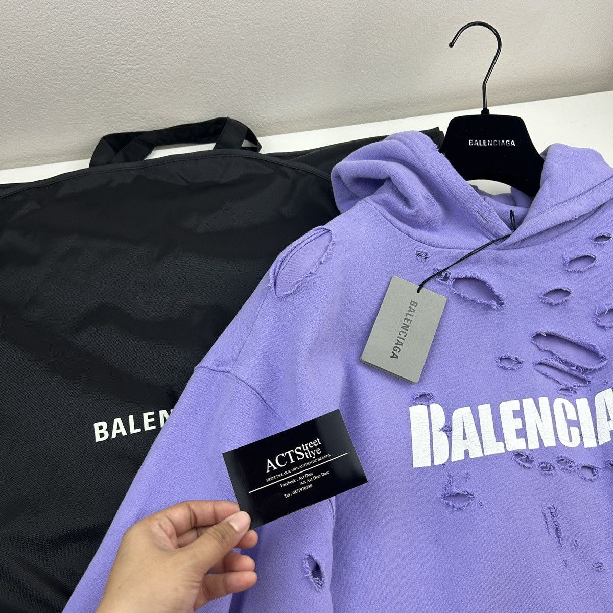 Balenciaga Balenciaga destroyed hoodie Size US S / EU 44-46 / 1 - 9 Thumbnail