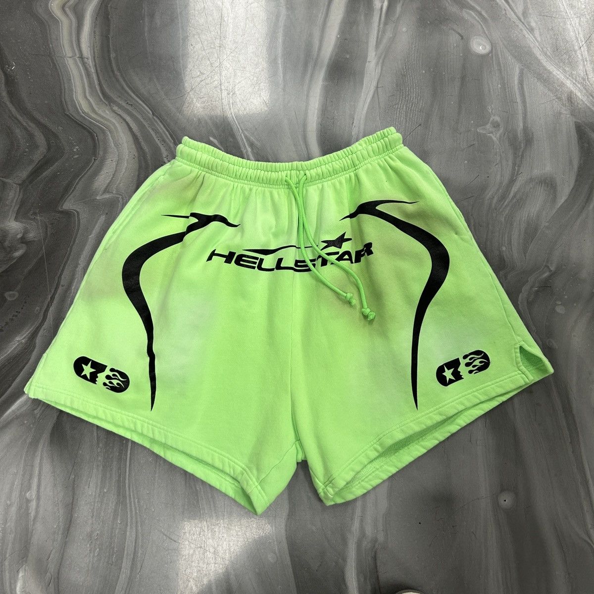 HELLSTAR Hellstar Warm Up Shorts Neon Green Size US 38 / EU 54 - 1 Thumbnail