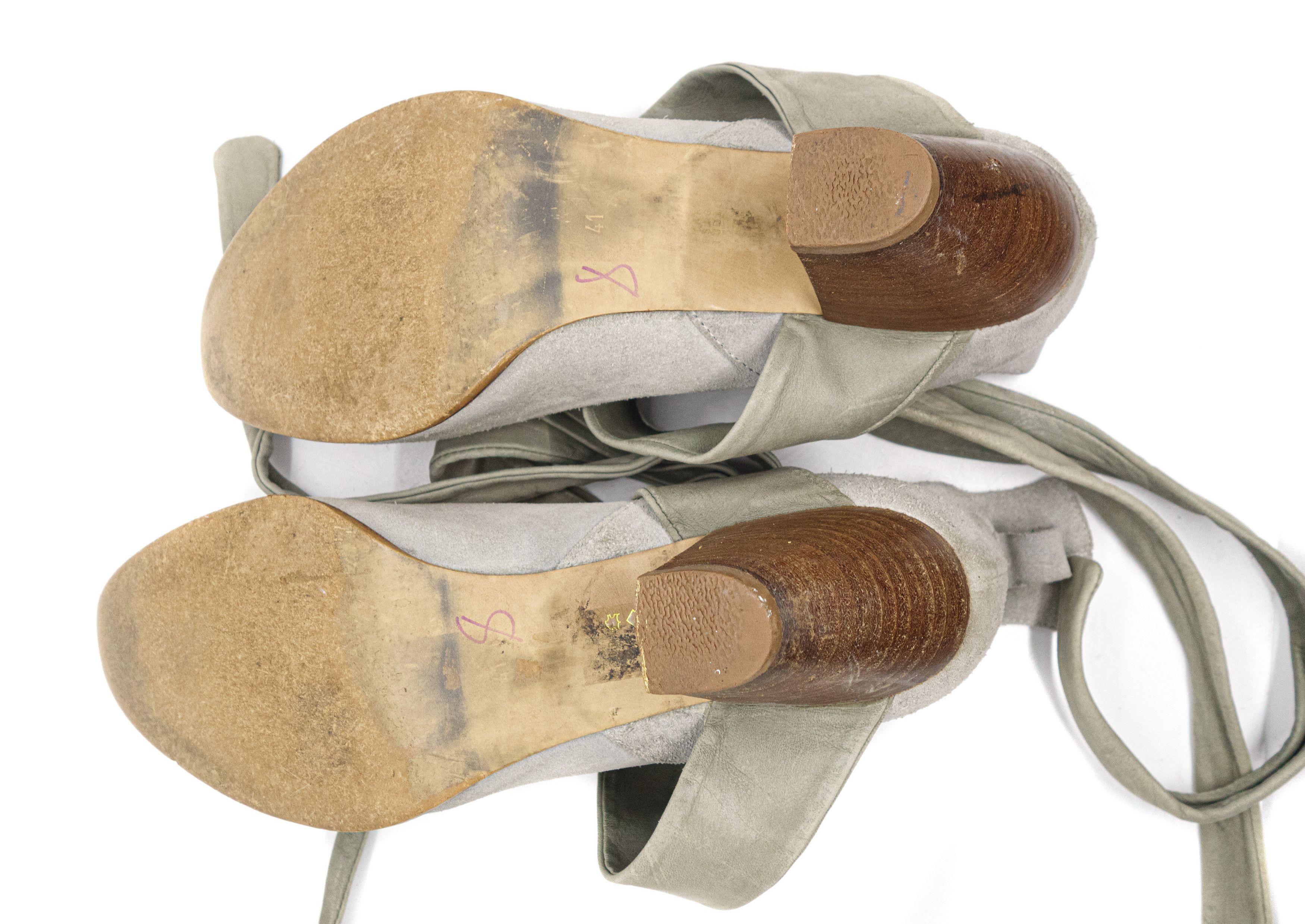 Issey Miyake 00S Suede Leather Straps Over Boots Vintage Size US 11 / IT 41 - 7 Thumbnail