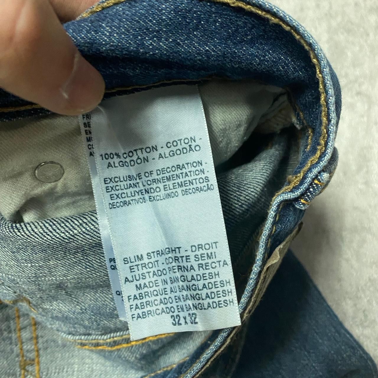 Levi's Levi's blue slim straight leg jeans #denim Size US 32 / EU 48 - 6 Thumbnail