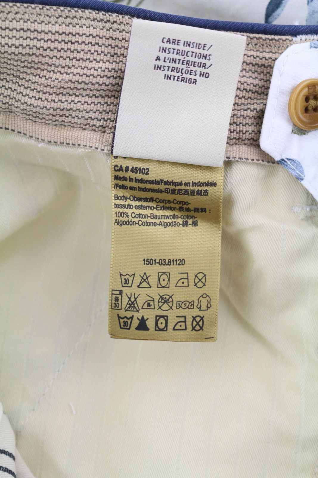 Scotch & Soda W29 Light Floral Pattern Cargo Pockets Zipper 84148 Size US 29 - 9 Thumbnail