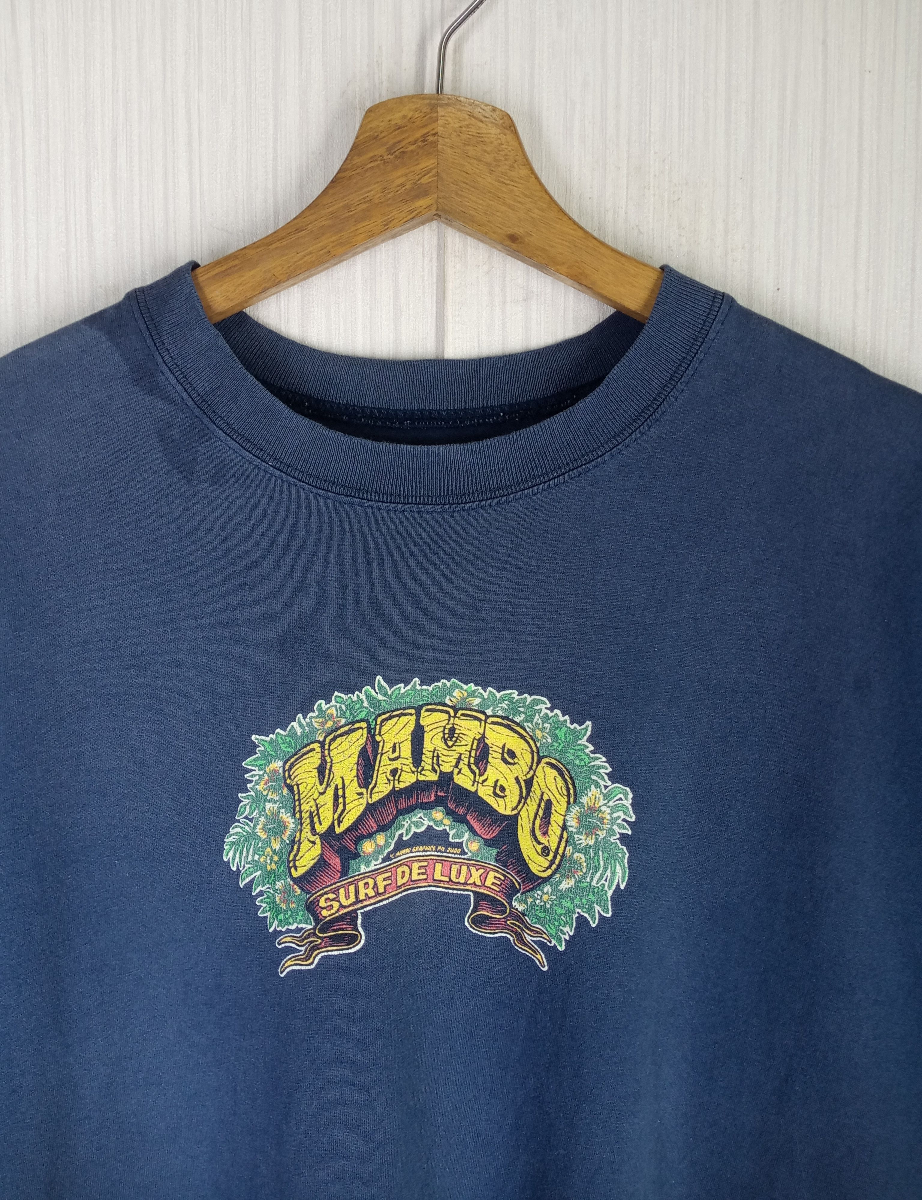 Mambo × Vintage Rare Vintage Mambo "Banzai Tsunami Rider"Tshirt Size US L / EU 52-54 / 3 - 5 Thumbnail
