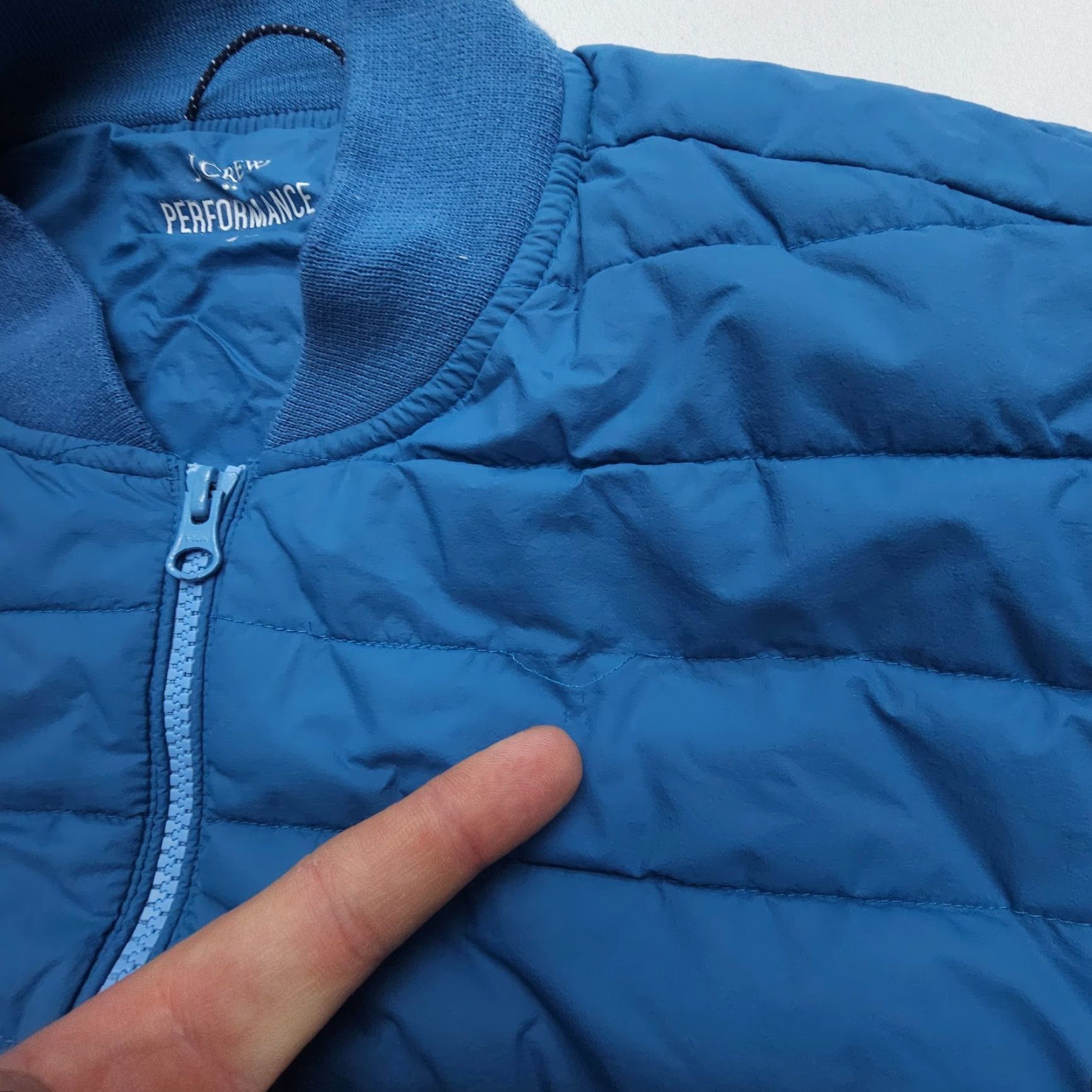 J.Crew J. Crew Performance Puffer Vest Mens Large Blue Quilted Insulated Hiking Golf - Shirt? Size US L / EU 52-54 / 3 - 5 Thumbnail