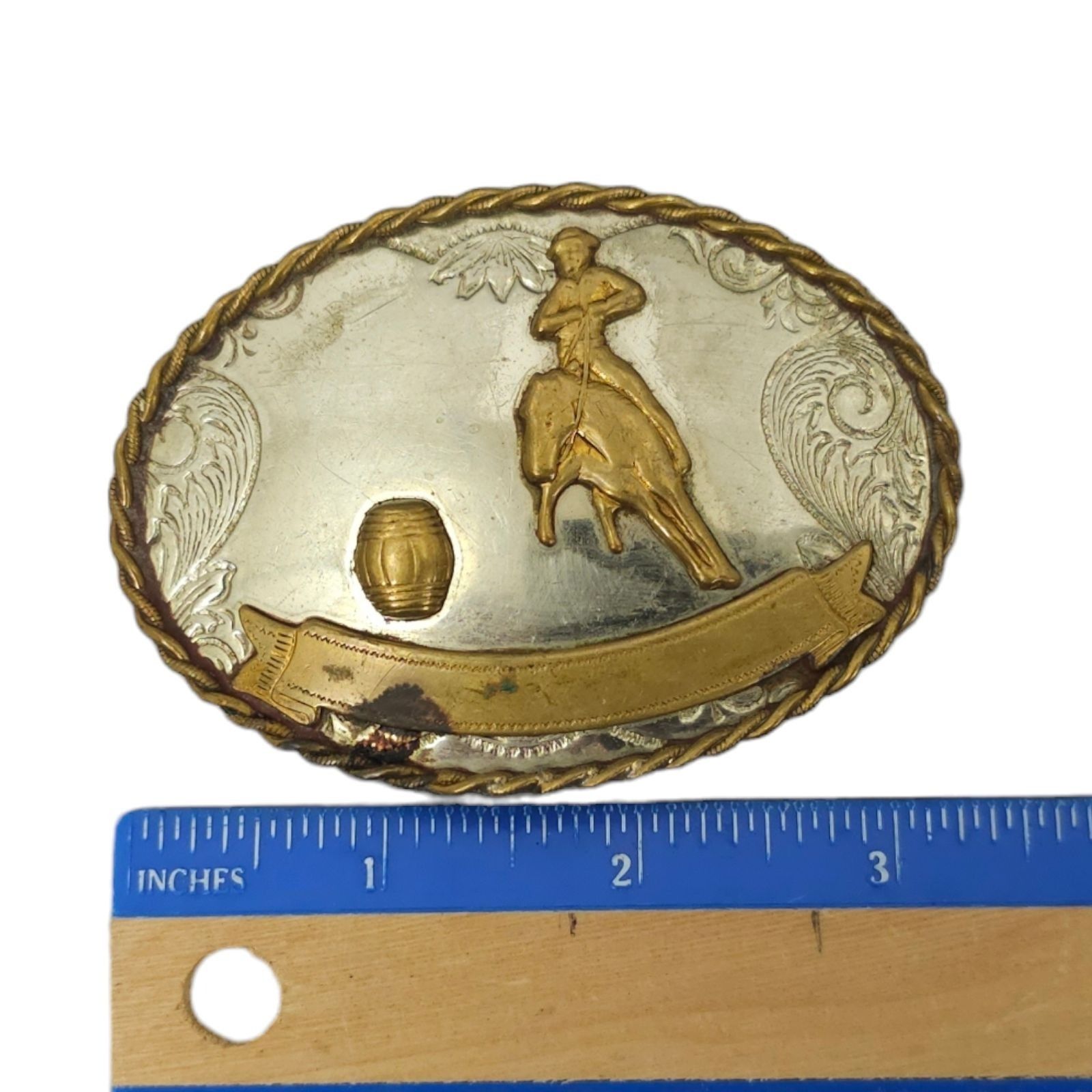 Other Western Barrel Racing Rodeo Vintage Cowboy Belt Buckle Size ONE SIZE - 14 Thumbnail