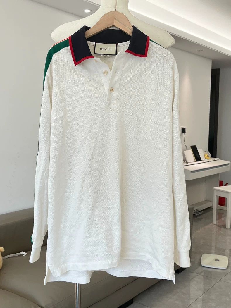 Gucci Gucci White polo light men's and women's shirt 2502-Nextarr Size US S / EU 44-46 / 1 - 1 Thumbnail