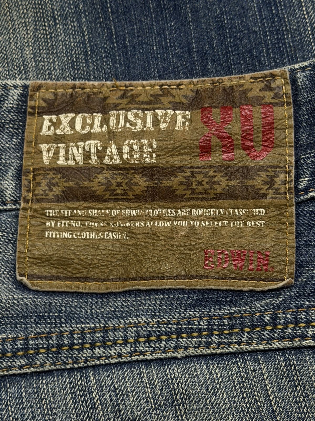 Edwin Vintage 00s Edwin 444XVS Exclusive Vintage Denim Jeans | W32 Size US 32 / EU 48 - 15 Thumbnail