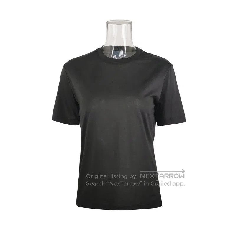 Prada Prada Black Cotton Round Neck T-Shirt. Size US S / EU 44-46 / 1 - 1 Thumbnail