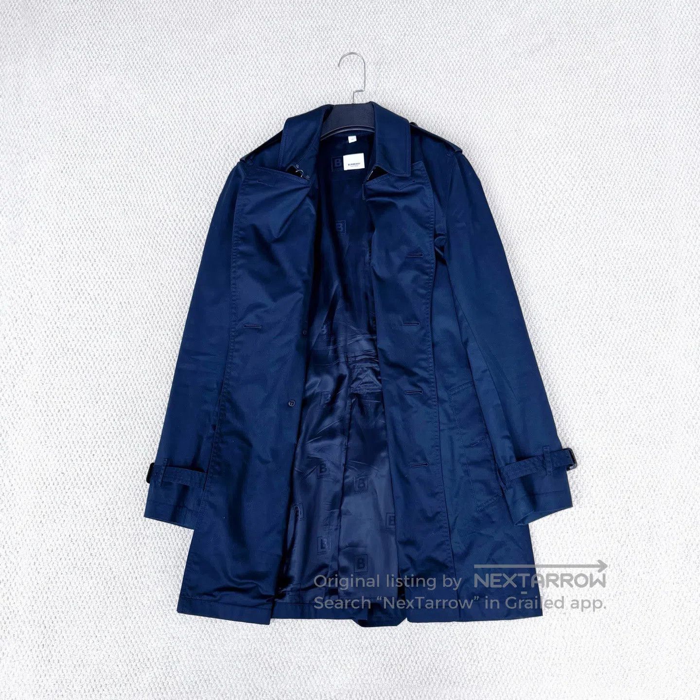 Burberry Burberry Dark pattern B-letter logo printed belted trench Size US M / EU 48-50 / 2 - 3 Thumbnail