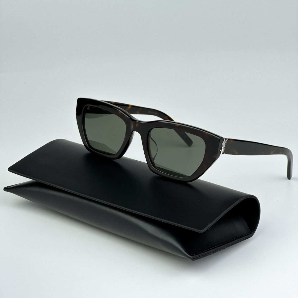 Yves Saint Laurent NEW Saint Laurent SLM127/F 002 Cat Eye Women Sunglasses Size ONE SIZE - 1 Thumbnail