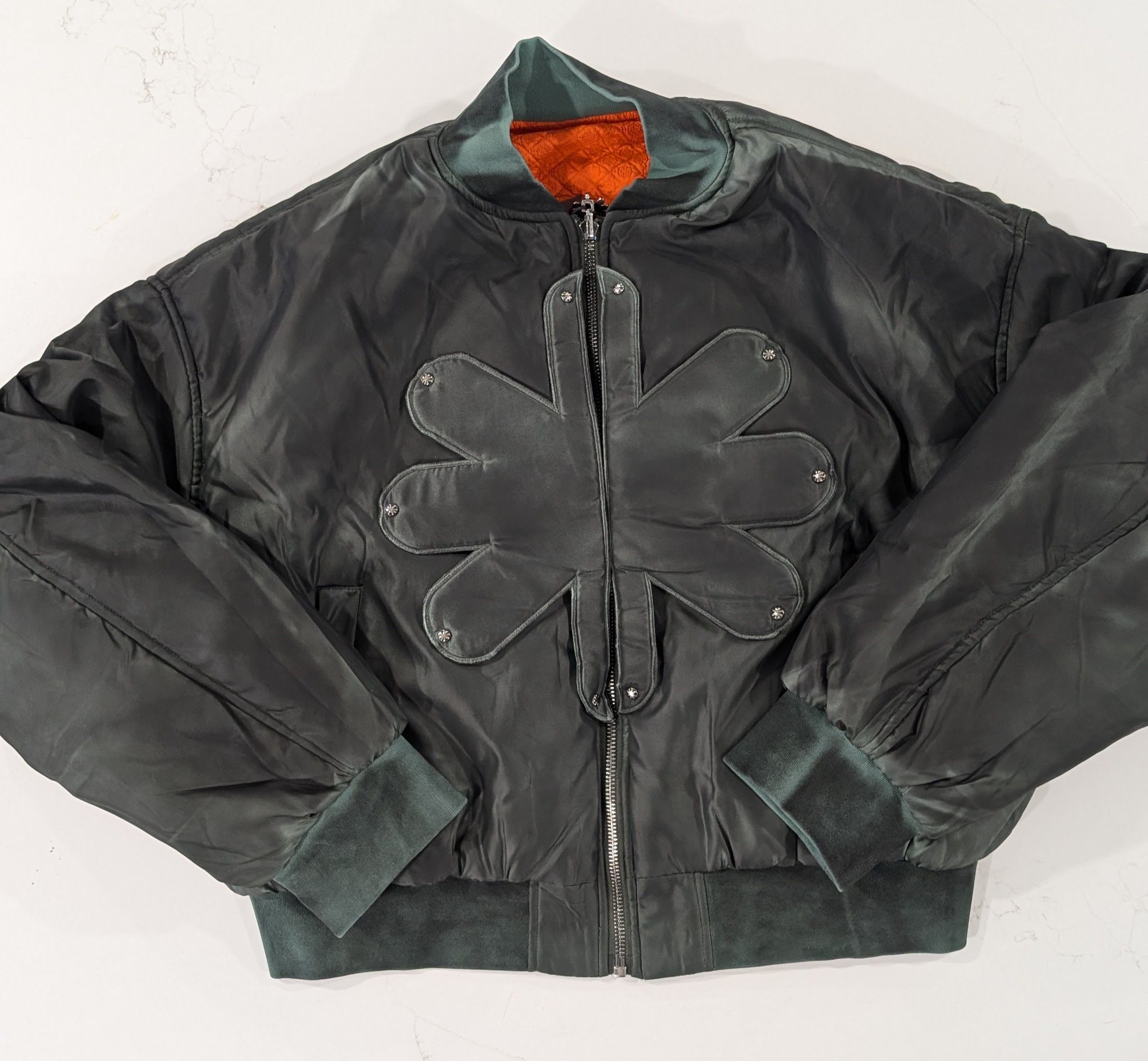 LOSTSHDWS LOSTSHDWS Reversible Detached Bomber Jacket Petroleum Green Size US M / EU 48-50 / 2 - 1 Thumbnail