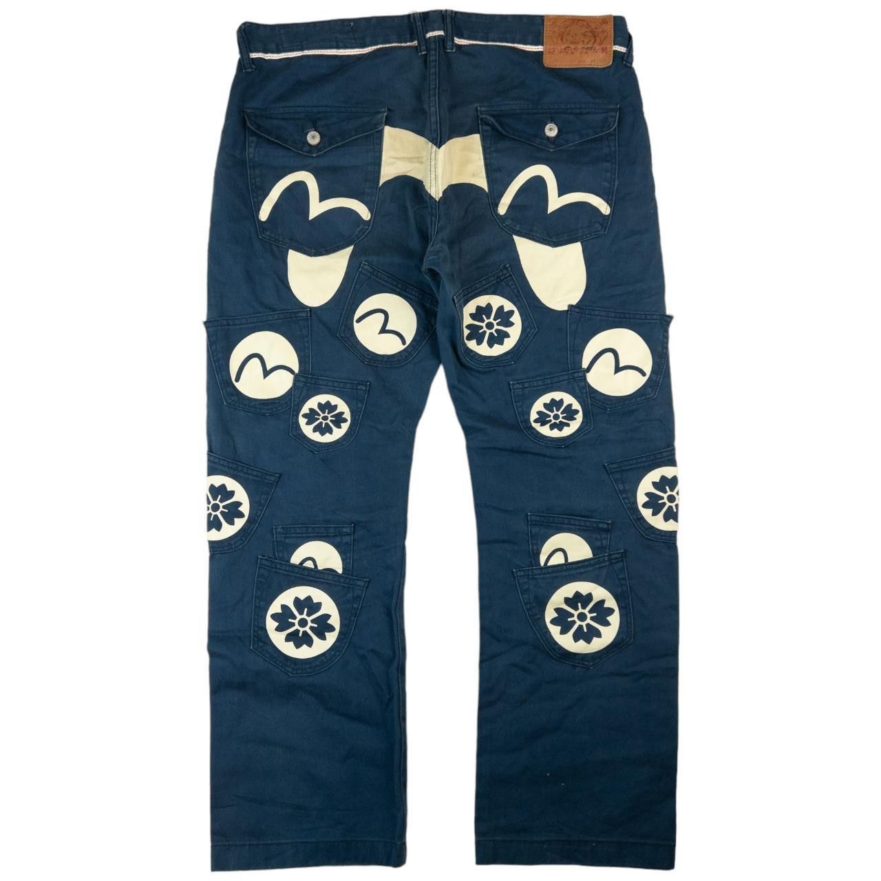 Vintage Evisu Multi Pocket Trousers Size W38