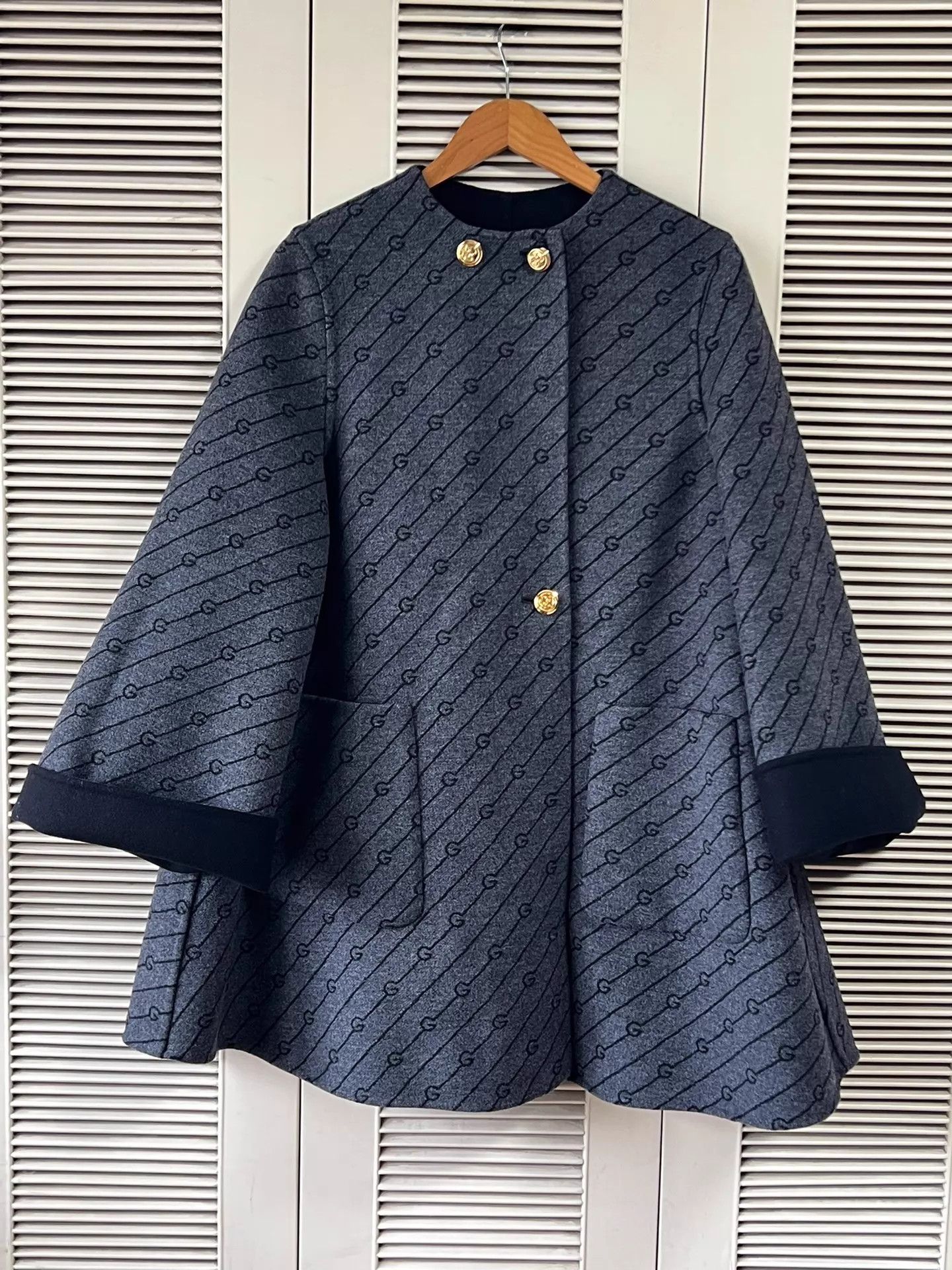 Gucci Gucci Women's Double Faced GG Print Wool Coat 40 IT Size S / US 4 / IT 40 - 3 Thumbnail