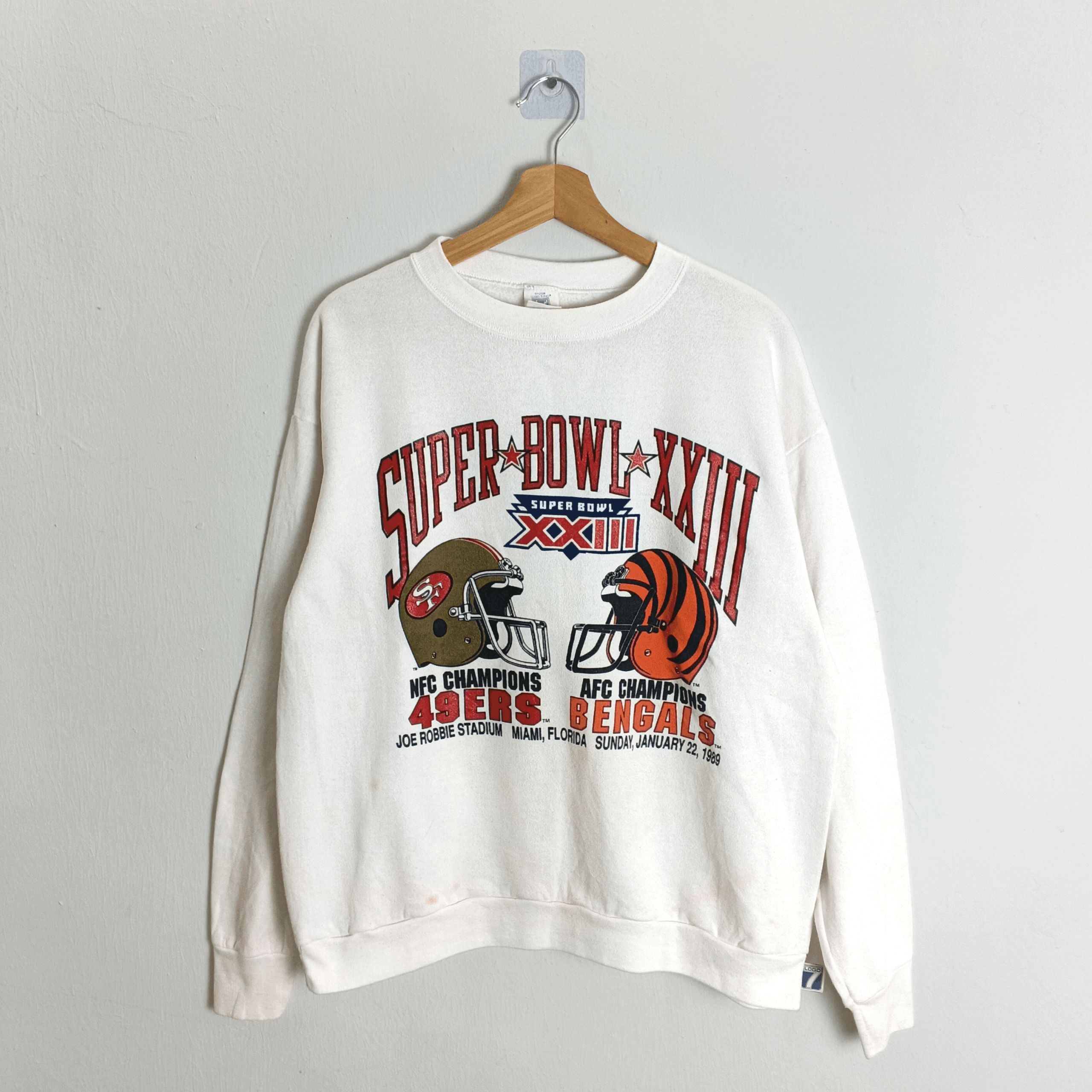 Vintage 1989 Super Bowl Championships 49ers Size XL