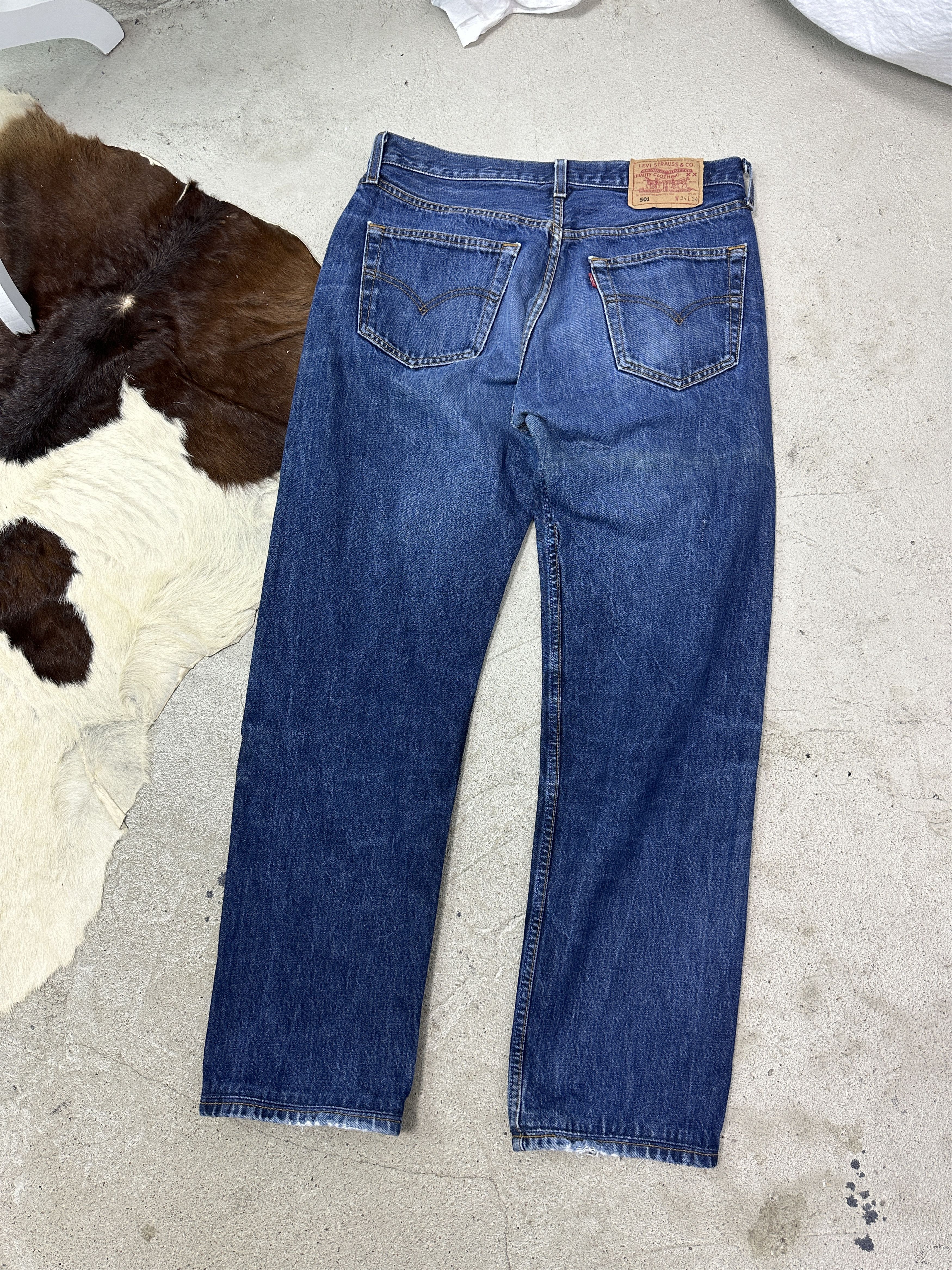 Levi's Vintage Denim Streetwear Preppy Levi's 501 Jeans 90s Size US 34 / EU 50 - 1 Thumbnail