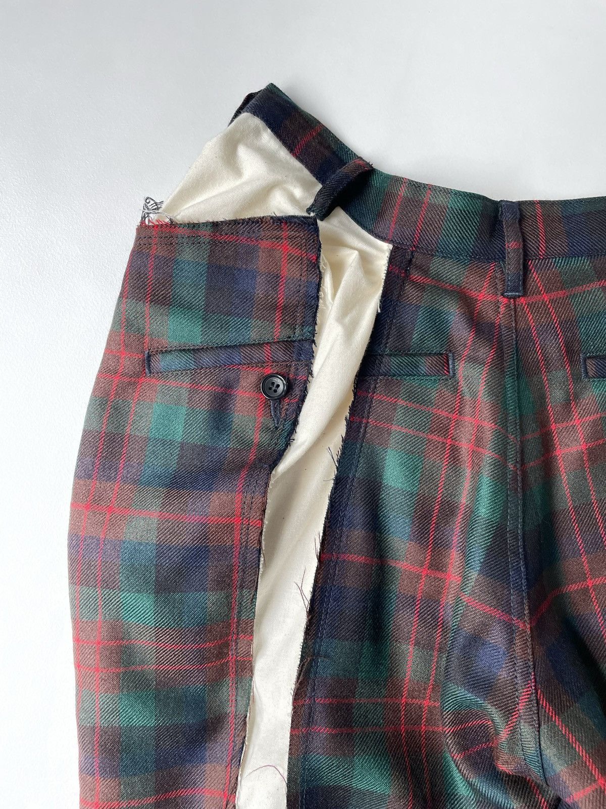 Comme des Garcons A/W 06 ‘Reworked Tartan’ Wool Trousers Size 26" / US 2 / IT 38 - 14 Thumbnail