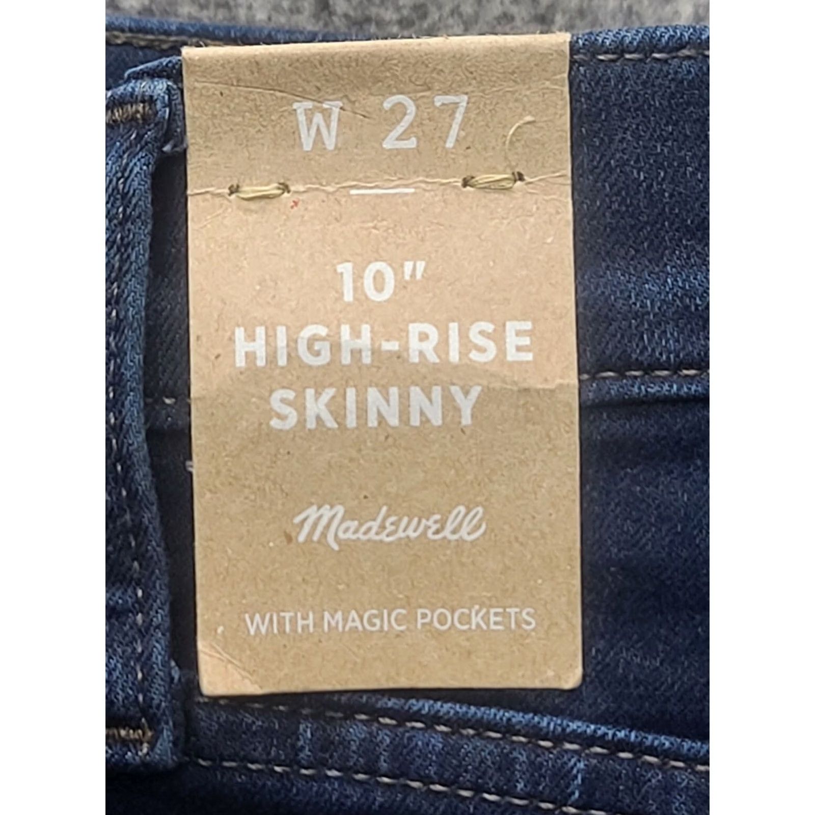 Madewell Madewell Jeans Womens 27x29 Skinny High Rise Ankle Pockets Denim Blue 27 Slim Regular Womens Sounds Size 27" / US 4 / IT 40 - 3 Thumbnail