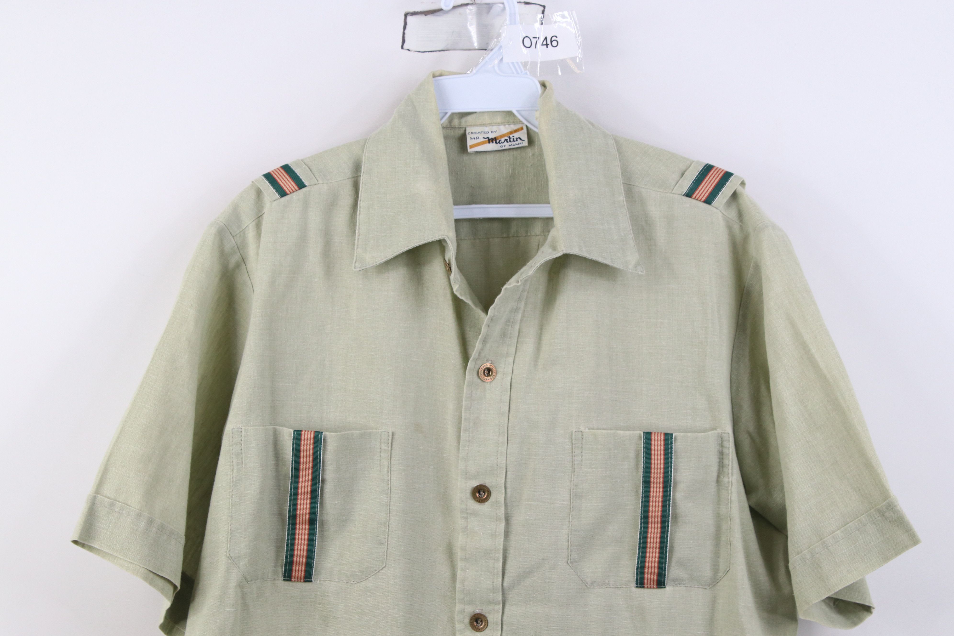 Vintage Vintage 60s 70s Streetwear Military Style Safari Shirt Size US M / EU 48-50 / 2 - 2 Thumbnail