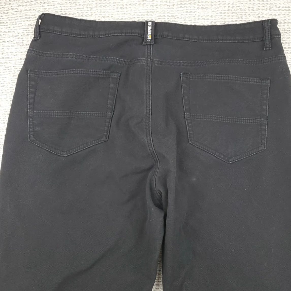 Vintage CAT Caterpillar Pants Cold Weather Fleece Lined Mens 40/32 Black Cotton Workwear Carpenter 5-Pocket Regular Straight Size US 40 / EU 56 - 3 Thumbnail