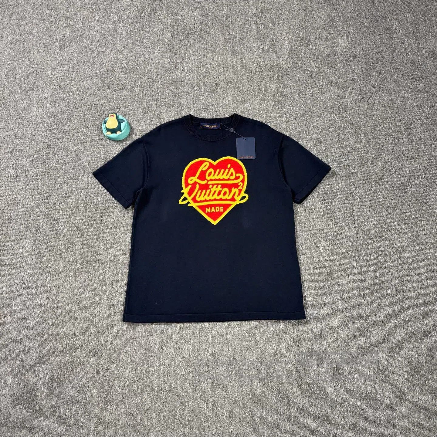 Nigo LV Nigo Heart Pattern Navy Knit Tee. Size US M / EU 48-50 / 2 - 1 Thumbnail