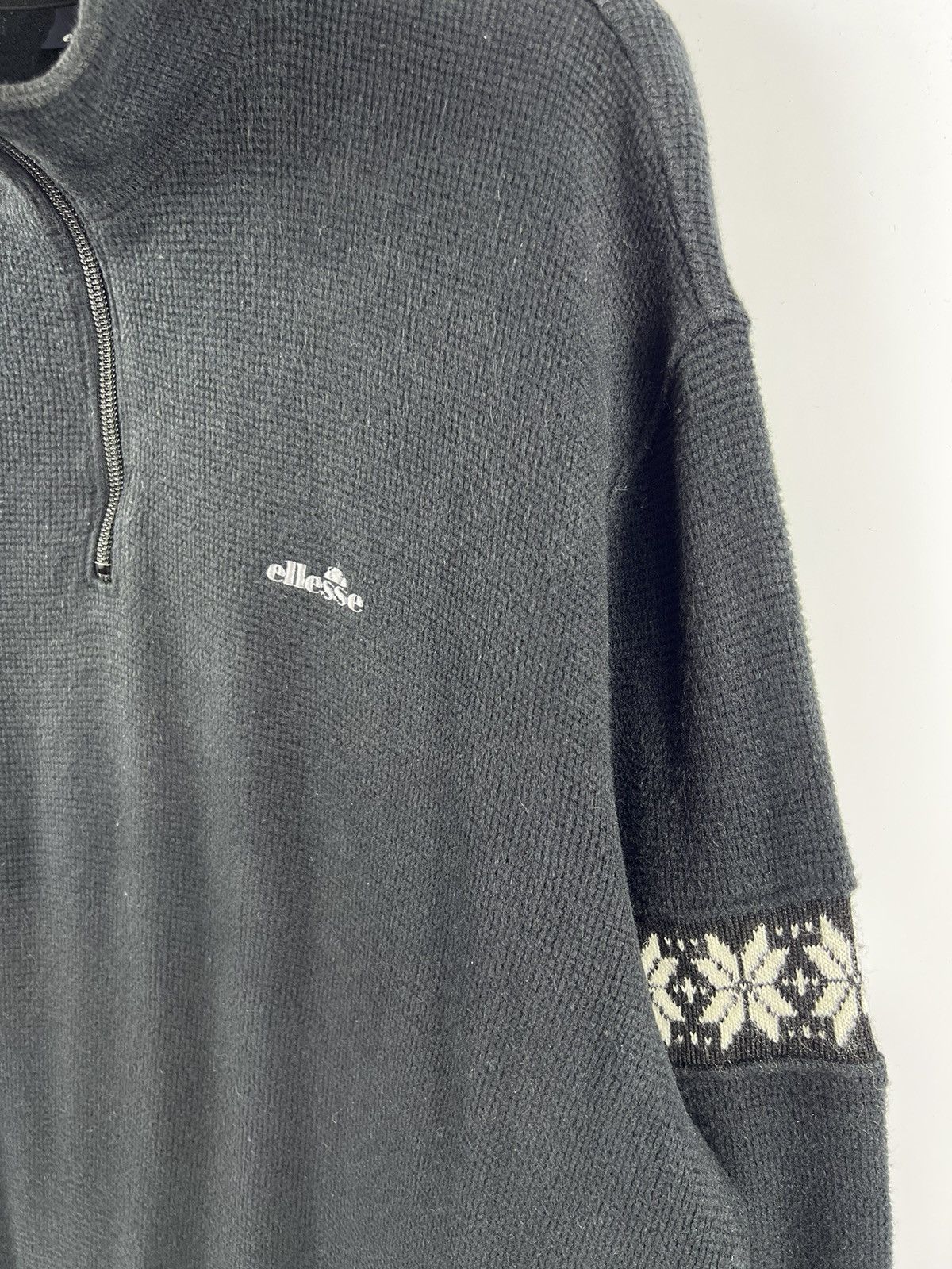 Ellesse × Vintage 🔥 Vintage Ellesse Skiwear Half zipper Sweatshirt - L Size L / US 10 / IT 46 - 4 Thumbnail