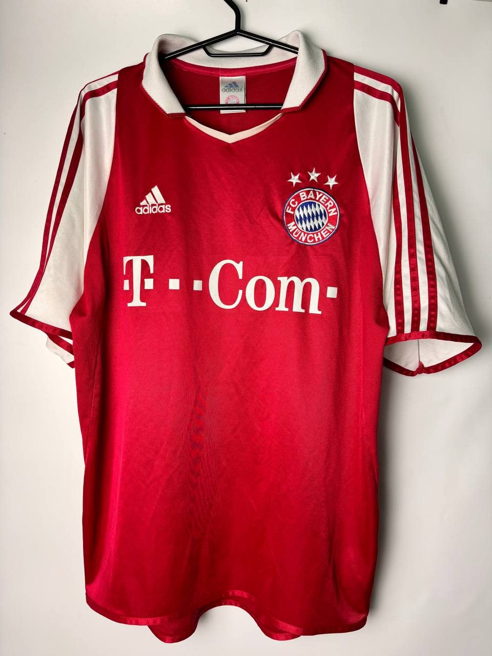 Adidas × Vintage BAYERN MÜNICH 2004 2005 HOME FOOTBALL SHIRT SOCCER JERSEY Size US M / EU 48-50 / 2 - 1 Thumbnail