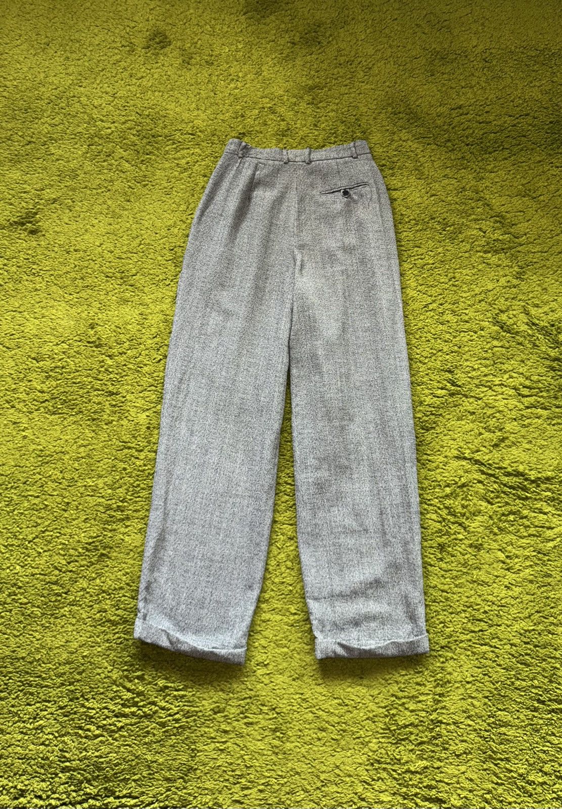 Burberry Burberry 1990s vintage wide leg palazzo wool pants Size 27" / US 4 / IT 40 - 2 Thumbnail