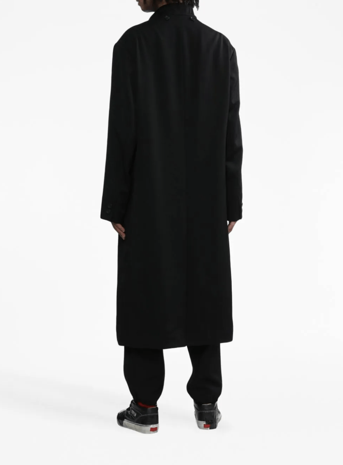 Yohji Yamamoto Yohji Yamamoto Homme Gabardine Left Double Spare Stand Coat Size US S / EU 44-46 / 1 - 16 Thumbnail