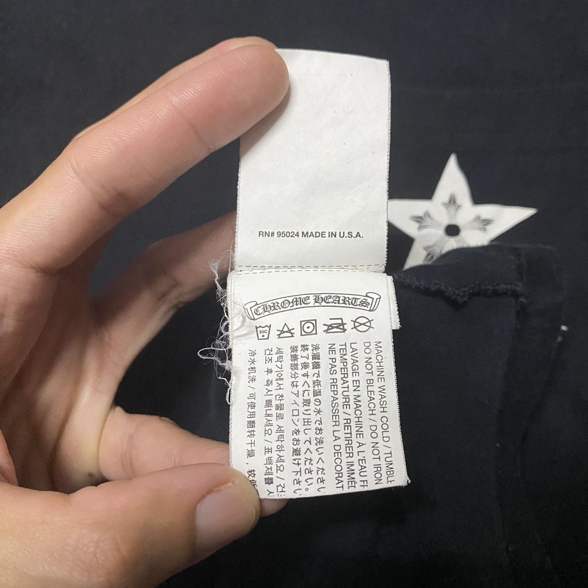 Chrome Hearts VINTAGE CHROME HEARTS STAR GRAPHIC POCKET T SHIRT Size US S / EU 44-46 / 1 - 15 Thumbnail