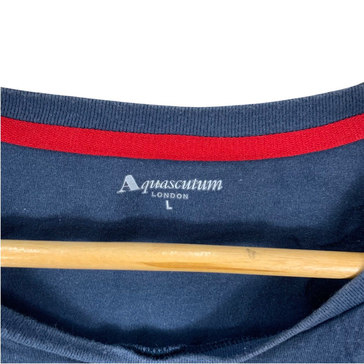 Aquascutum Vintage AQUASCUTUM LONDON Pure Natural Dye Tee Shirt Top Size US L / EU 52-54 / 3 - 6 Thumbnail