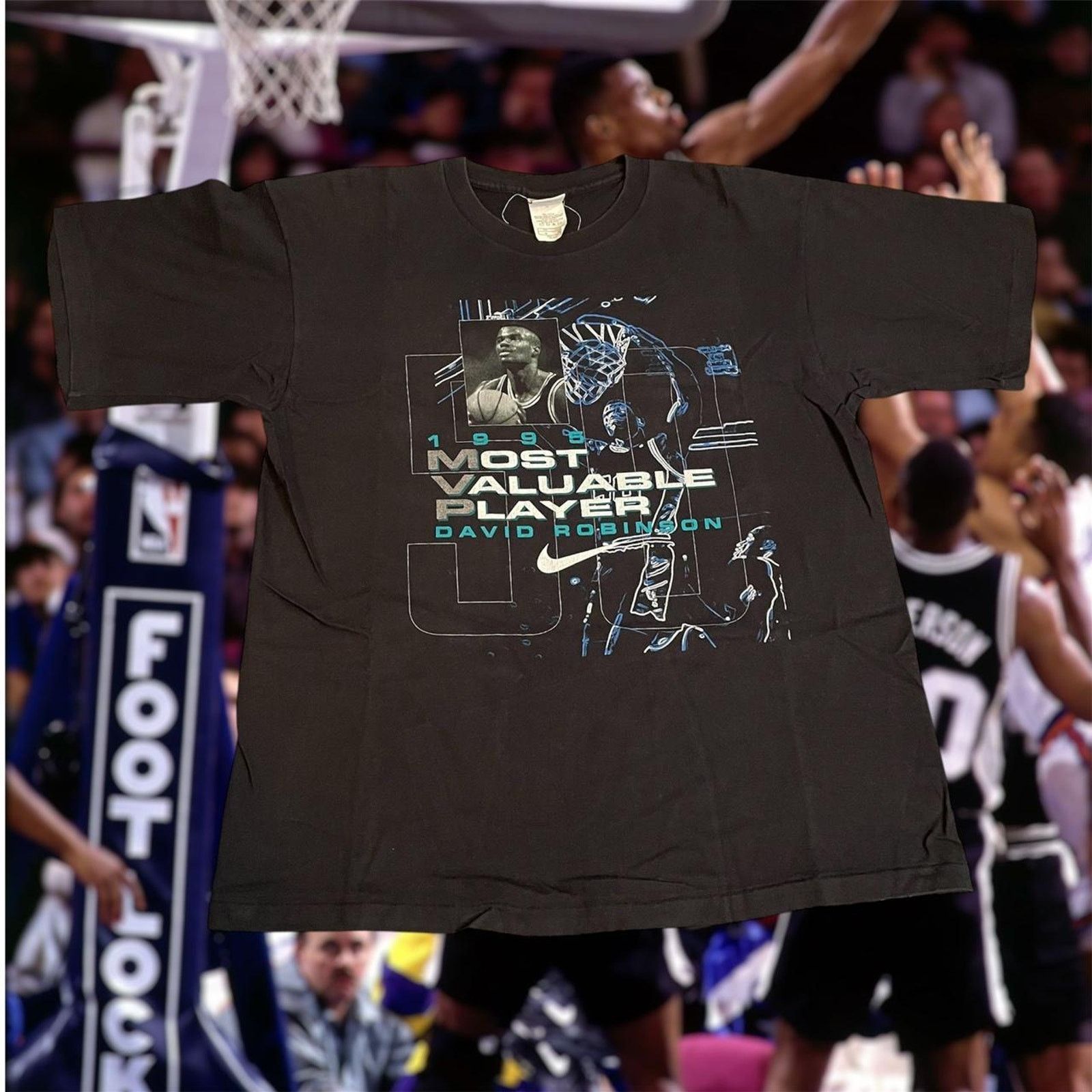 Nike Vintage 1995 NBA David Robinson San Antonio Spurs Tee Size US M / EU 48-50 / 2 - 1 Thumbnail