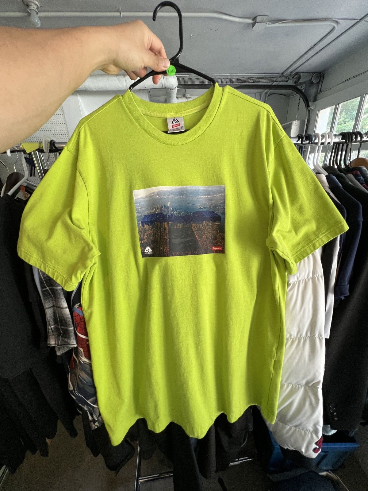 Nike ACG × Supreme Supreme x Nike ACG Grid Tee XL Green Size US XL / EU 56 / 4 - 1 Thumbnail