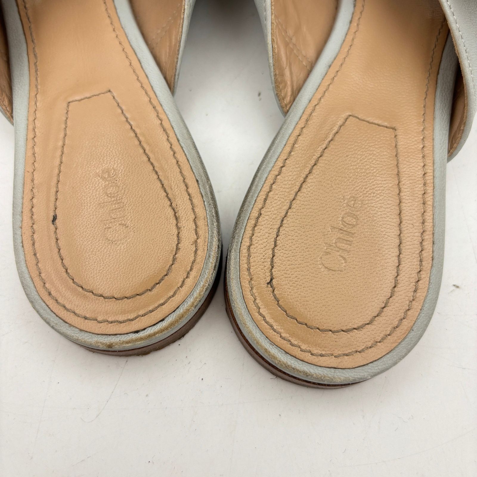 Chloe Chloe Lauren Mules Scalloped Suede Mary Jane Flats 36 US 6 Size US 6 / IT 36 - 9 Thumbnail