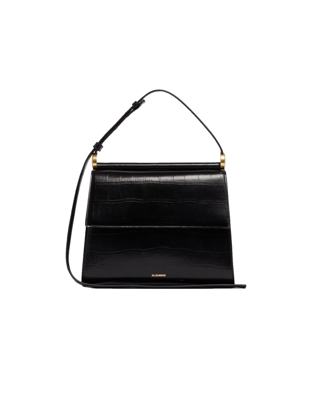 Jil Sander JIL SANDER Ghost Black Embossed Shoulder Bag New Size ONE SIZE - 5 Thumbnail