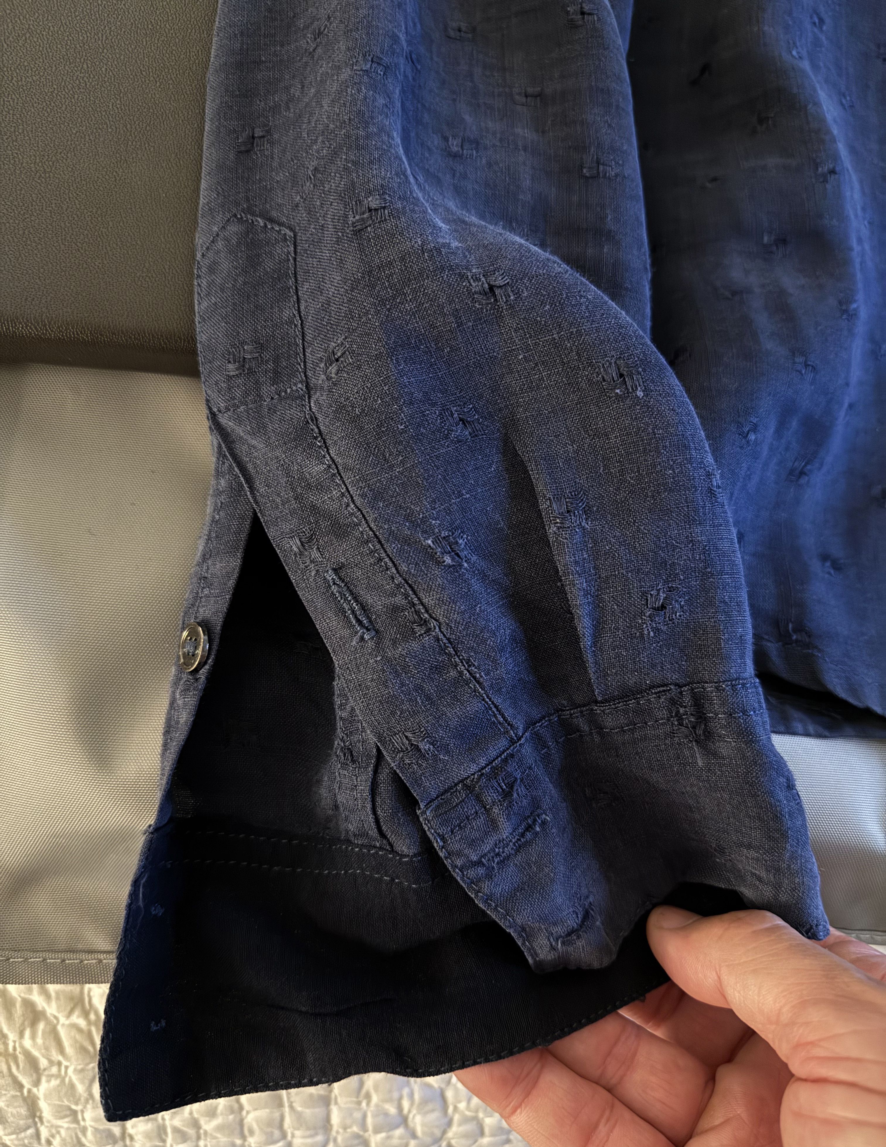 Rogue Effortless Cool ROGUE Distressed Linen Shirt, Badass Details Size US L / EU 52-54 / 3 - 12 Thumbnail