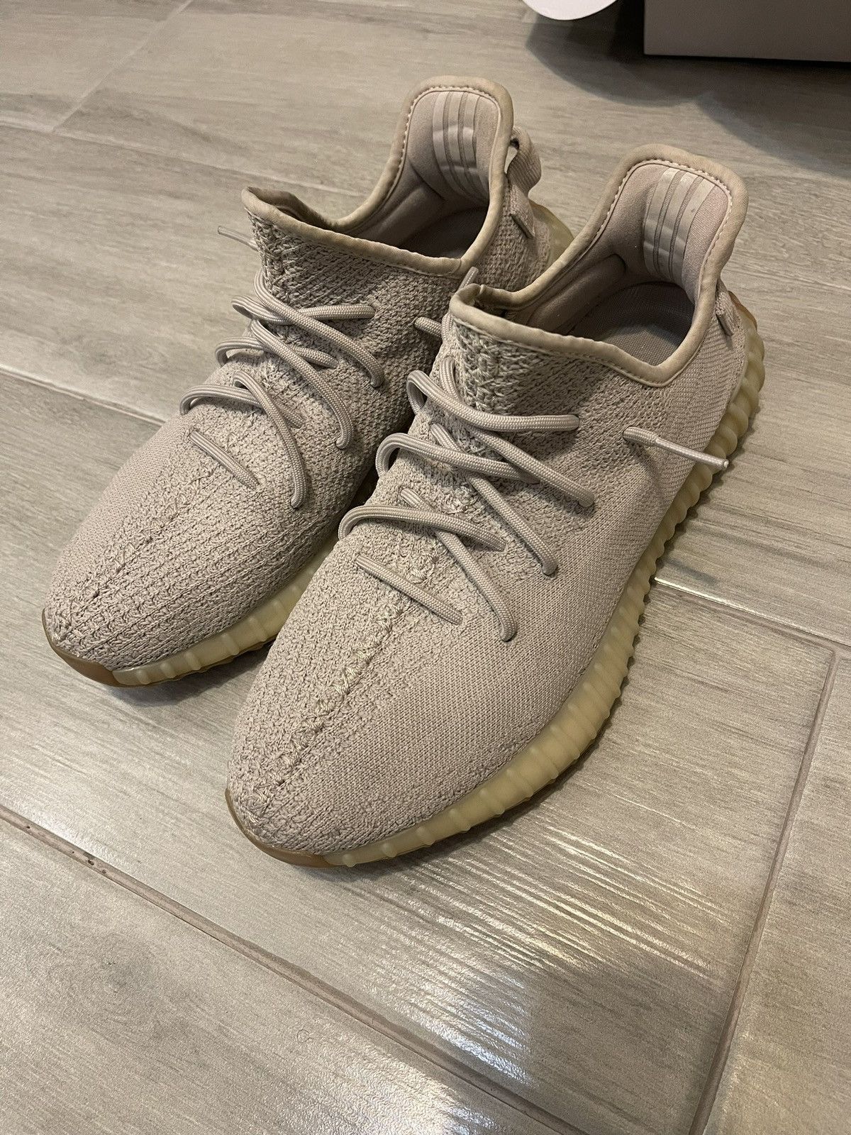 Adidas × Kanye West Yeezy Boost 350 V2 Sesame 2018 Size US 11.5 / EU 44-45 - 1 Thumbnail