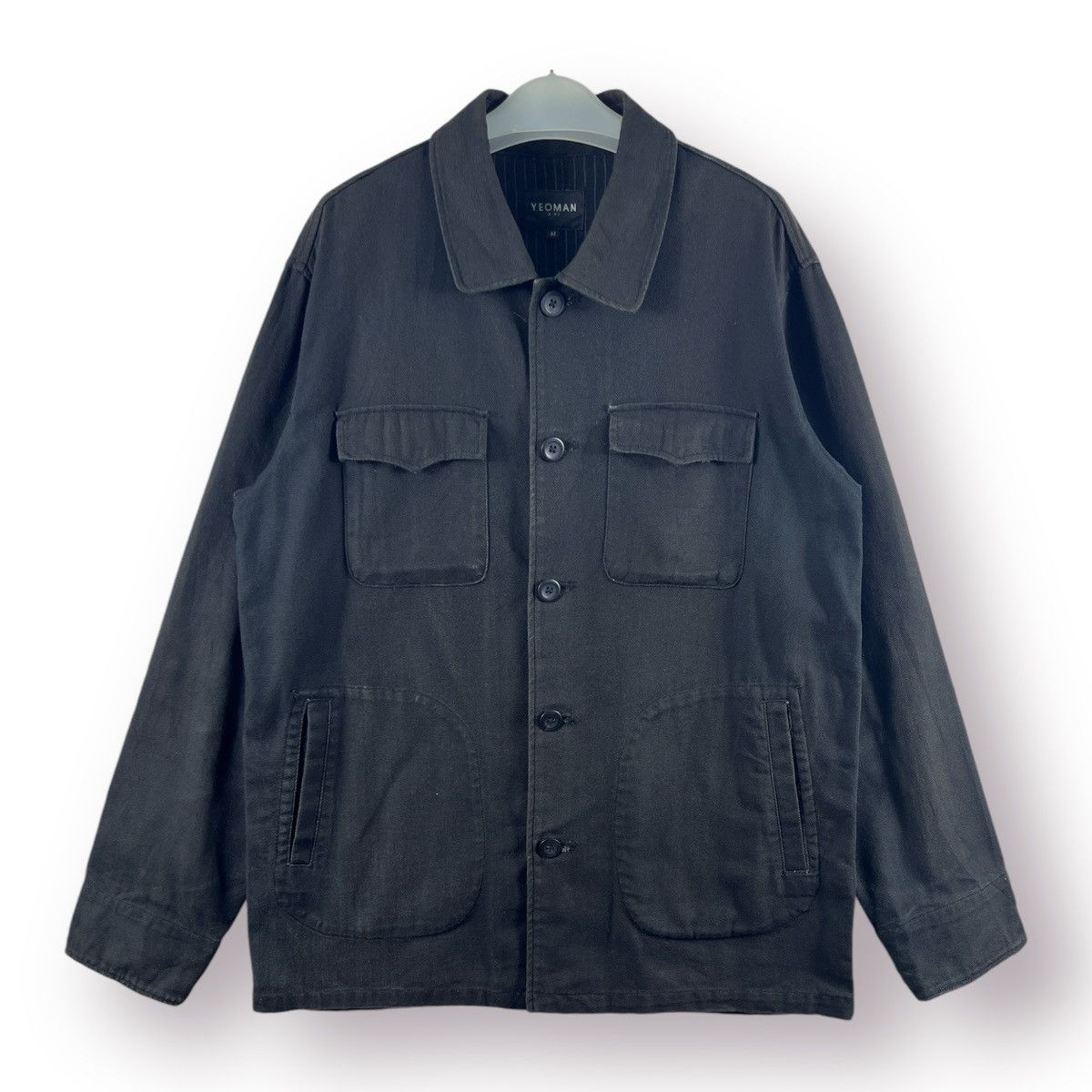 Japanese Brand 🔥 YEOMAN japan Duck Canvas Chore Jacket - M Size US S / EU 44-46 / 1 - 1 Thumbnail
