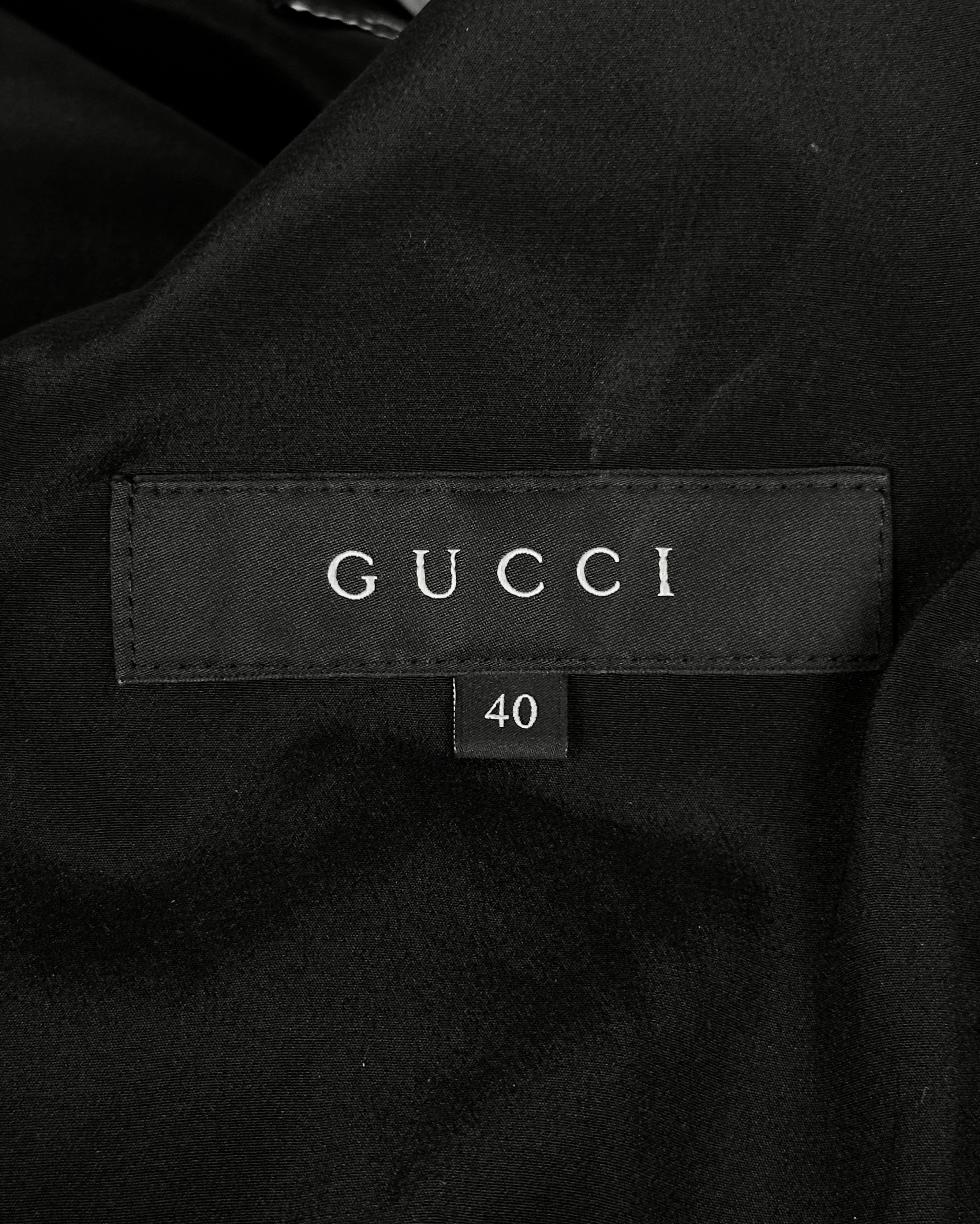 Gucci Gucci Blazer With Leather Collar Size US XS / EU 42 / 0 - 8 Thumbnail