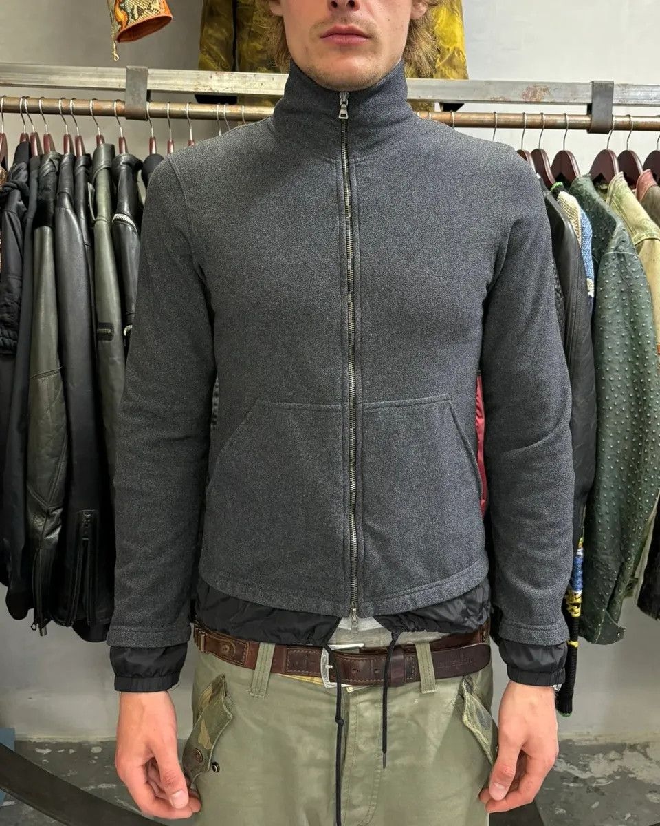 Prada 2000s Prada Grey Layered Zip-up Jacket Size S / US 4 / IT 40 - 2 Thumbnail