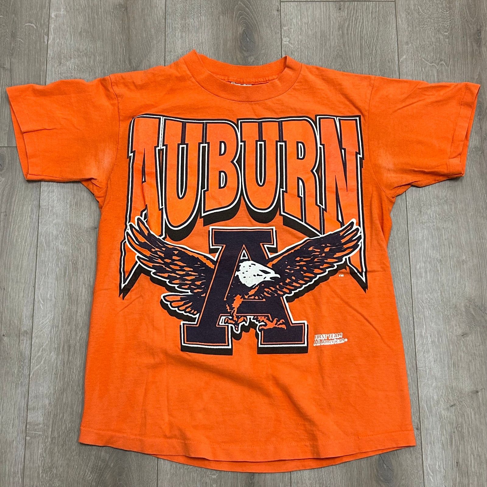 Vintage Vintage 1993 Auburn University Perfect Season Orange Tee Size US M / EU 48-50 / 2 - 1 Thumbnail