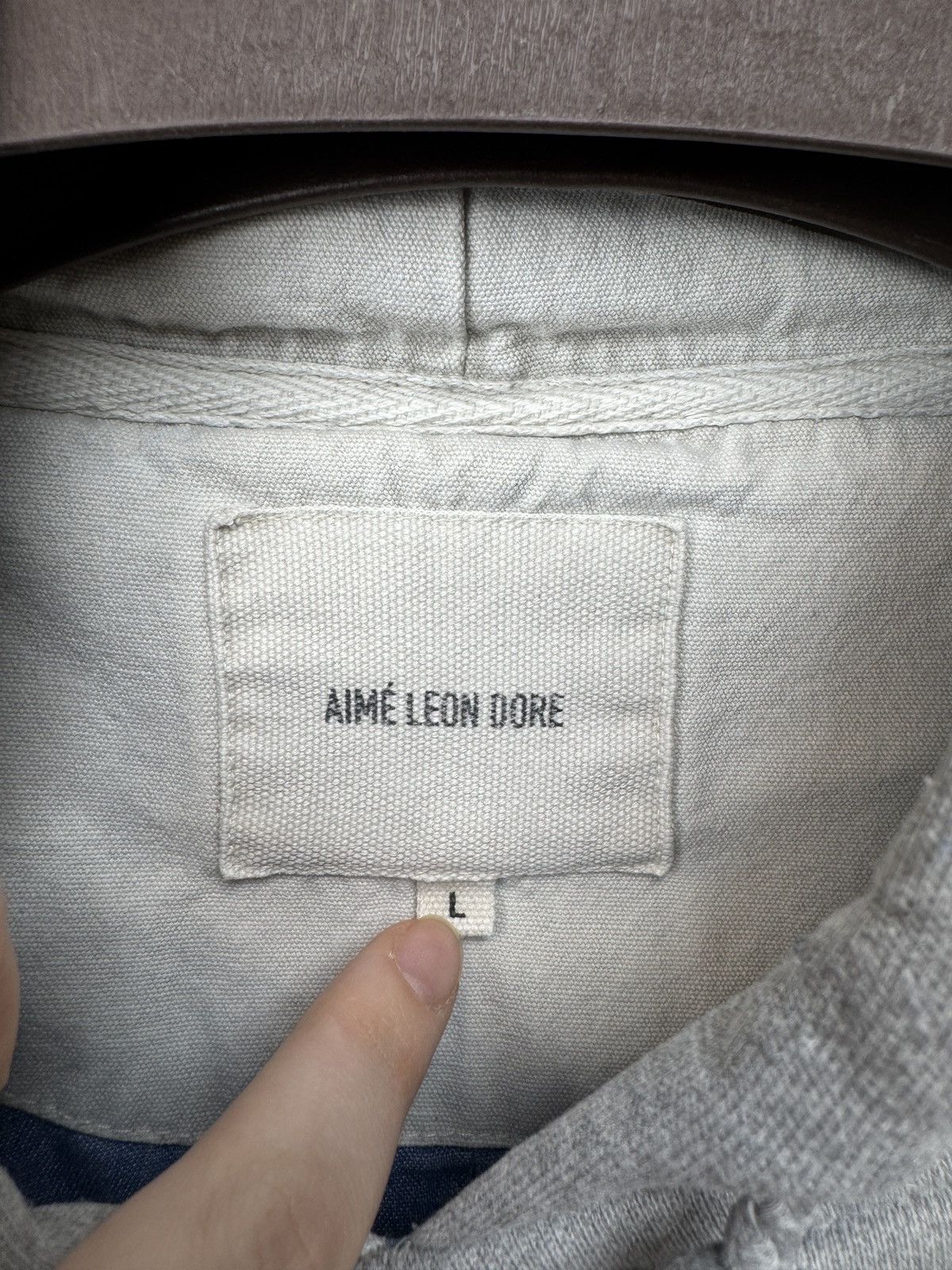 Aime Leon Dore Aime Leon Dore vintage grey distressed faded grey hoodie Size US L / EU 52-54 / 3 - 12 Thumbnail