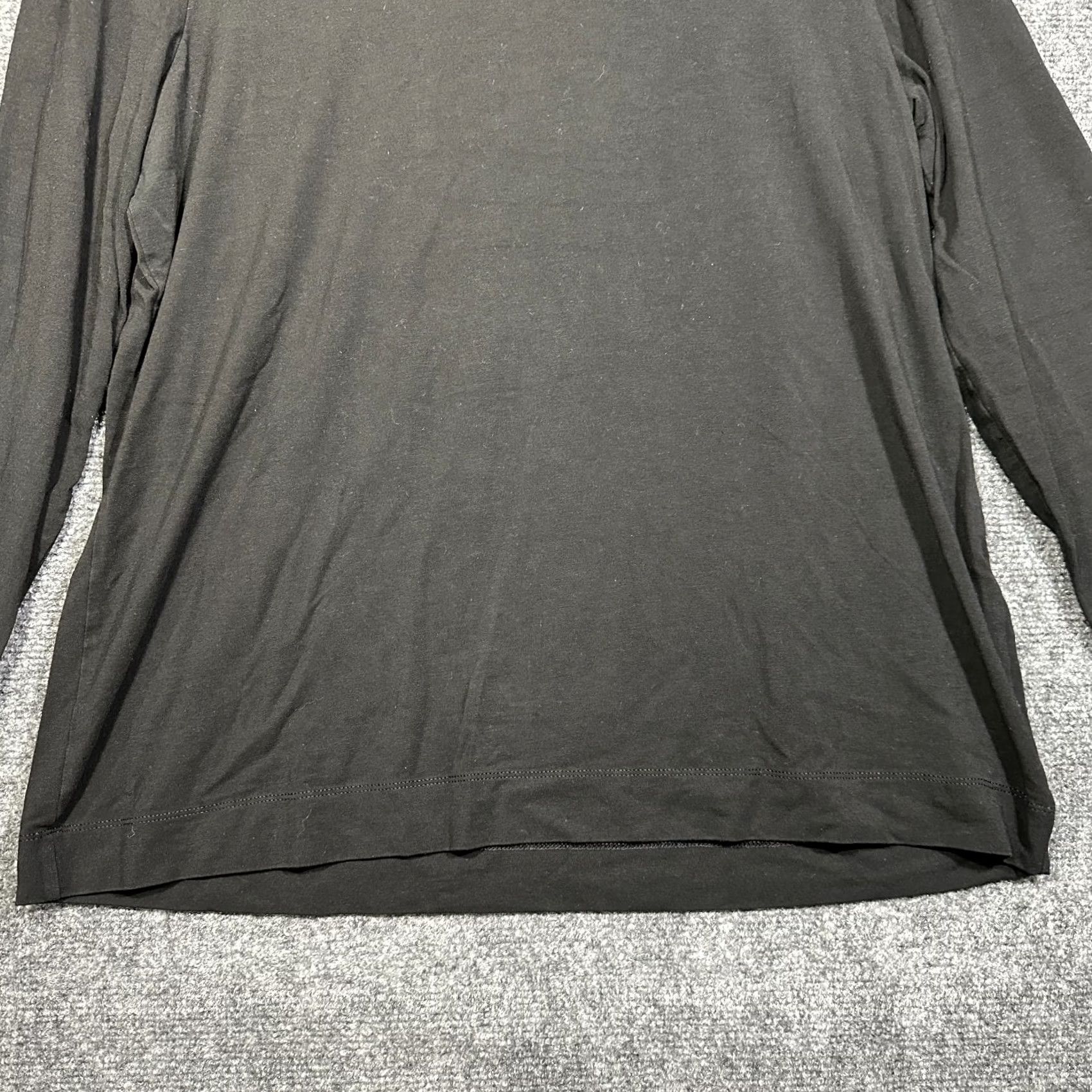 Vintage Chicos Top Womens Large The Ultimate Tee Long Sleeve Shirt Black Stretch Shirt Tee Chicos L Black Women's Casual Basic Knit Cotton Modal Spandex Size L / US 10 / IT 46 - 3 Thumbnail