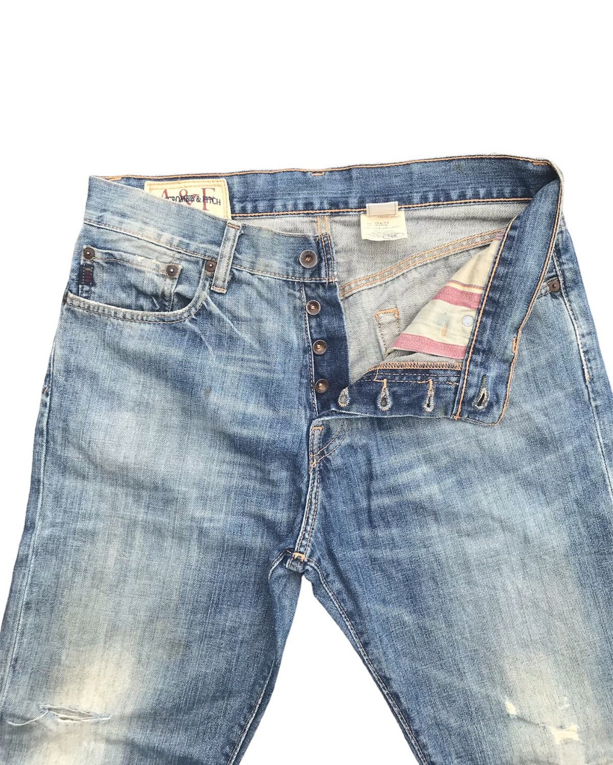 Abercrombie & Fitch Vintage Abercrombie & Fitch Distressed Denim Size US 32 / EU 48 - 8 Thumbnail