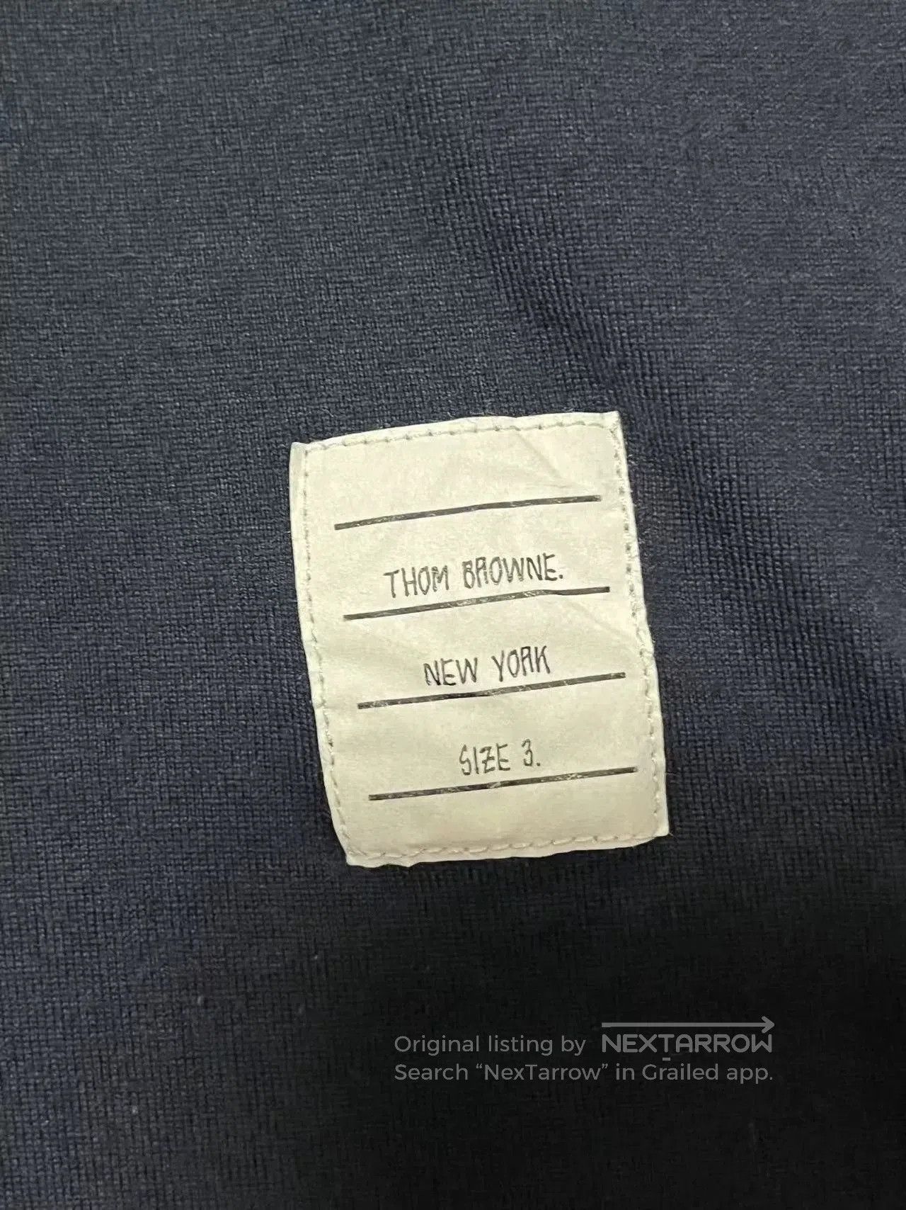 Thom Browne Thom Browne Navy Crew Neck T. Size US L / EU 52-54 / 3 - 6 Thumbnail
