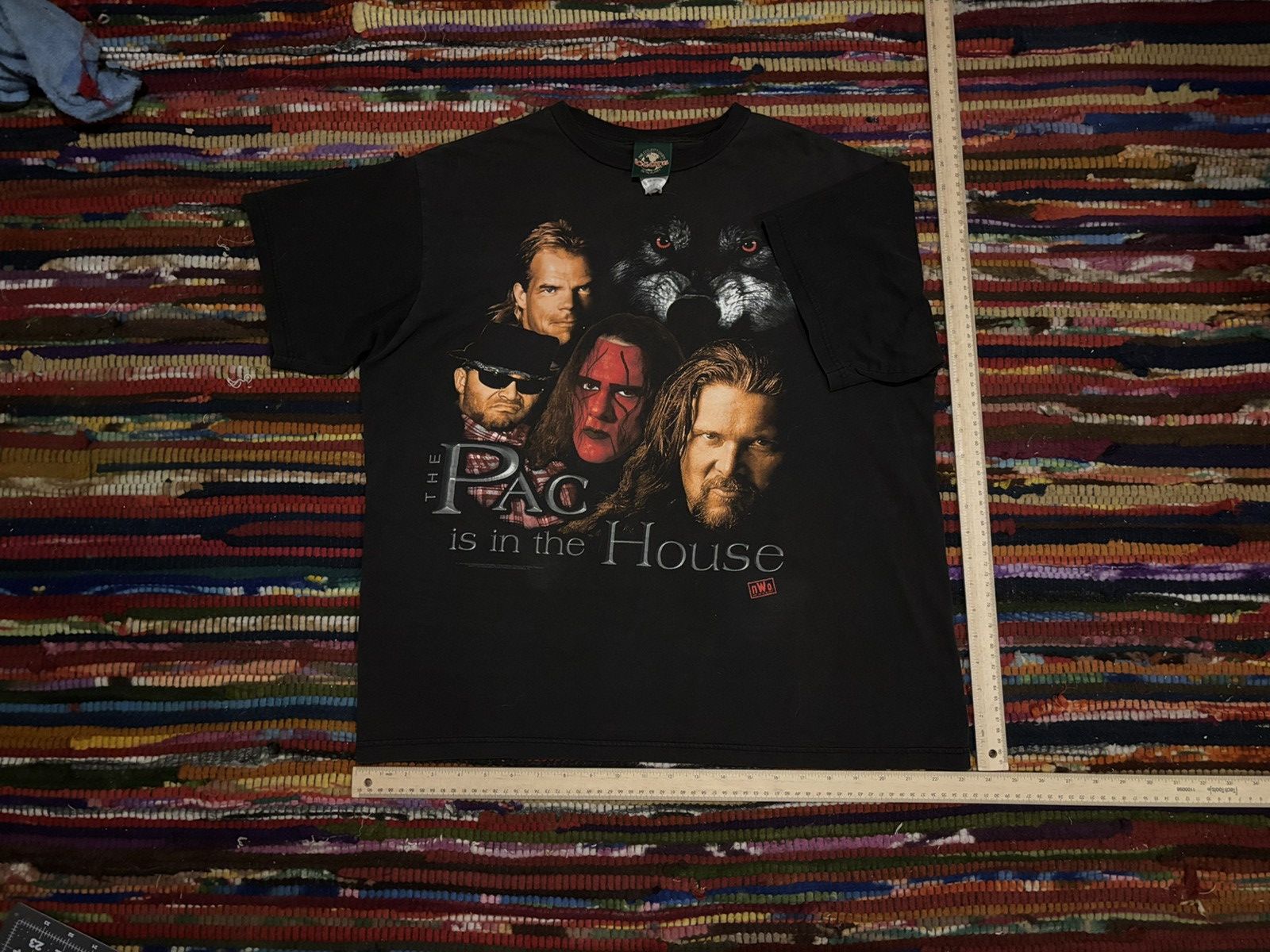 WCW/nWo Vintage NWO/Wolfpac "The Pac is in The House" tee Size US L / EU 52-54 / 3 - 7 Thumbnail