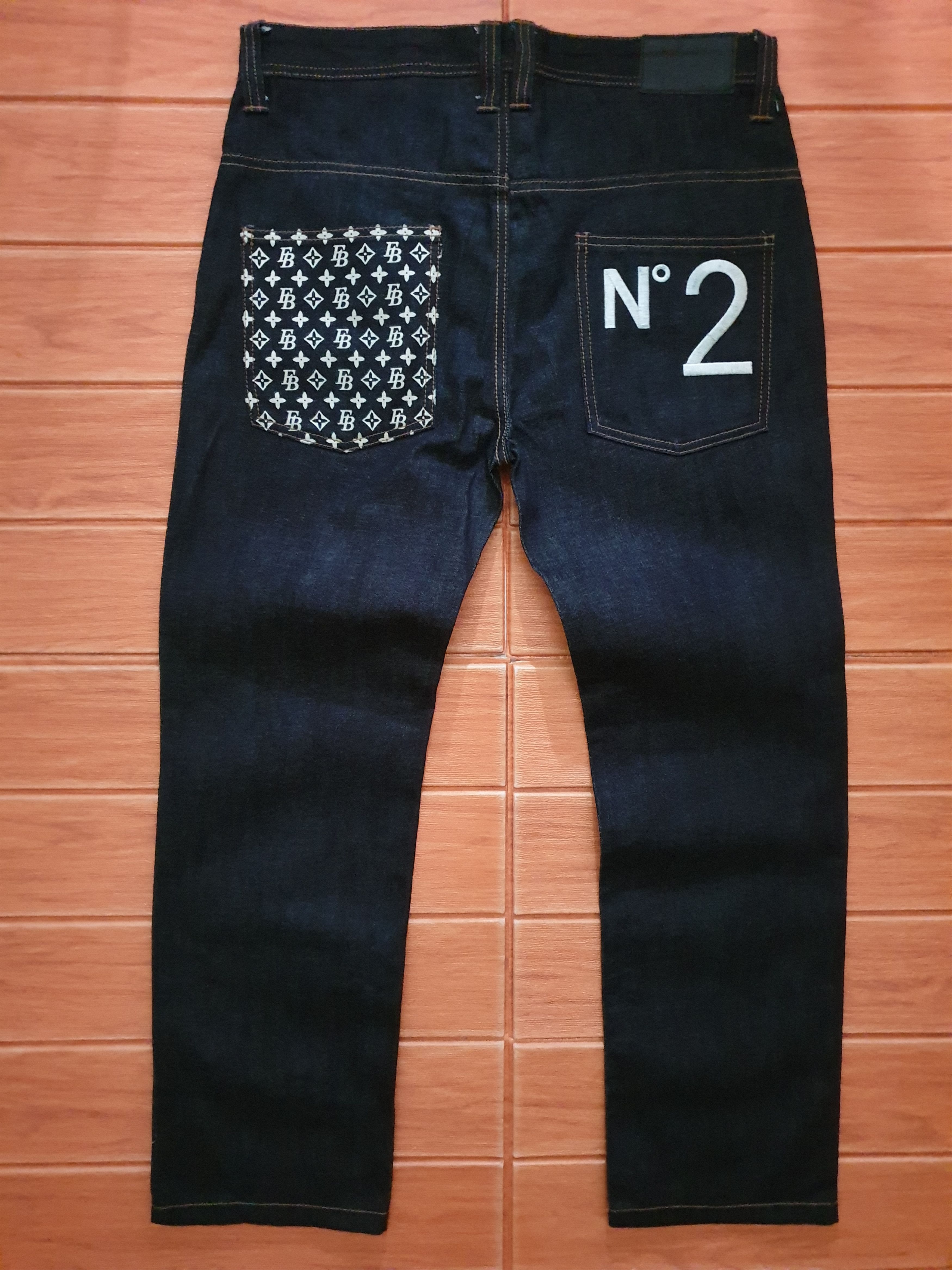 Japanese Brand 💥Etbx inspired blue colour denim pant Size US 34 / EU 50 - 1 Thumbnail