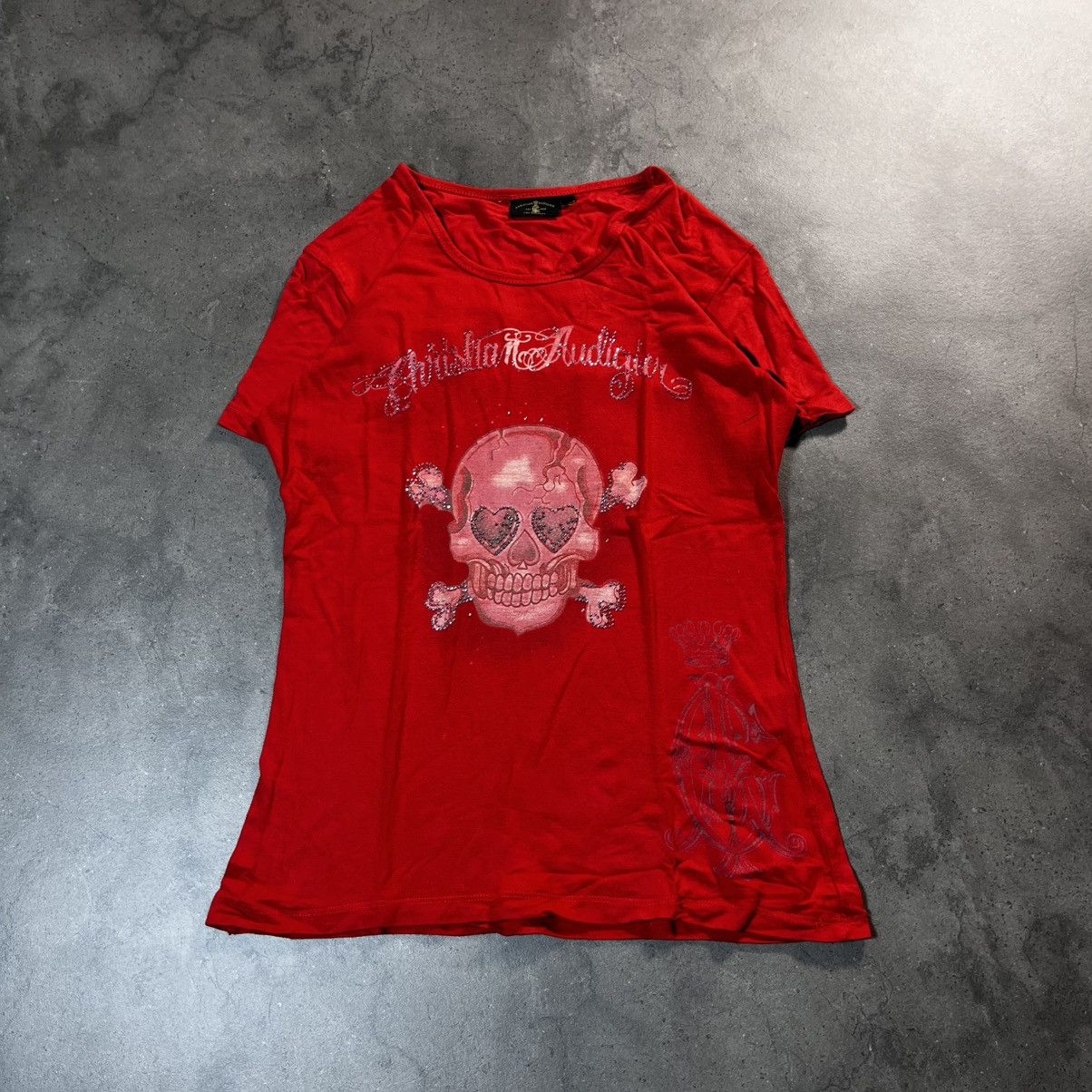 Ed Hardy Vintage Y2K Ed Hardy Christian Audigier Womens Tee Tshirt Size US XS / EU 42 / 0 - 3 Thumbnail